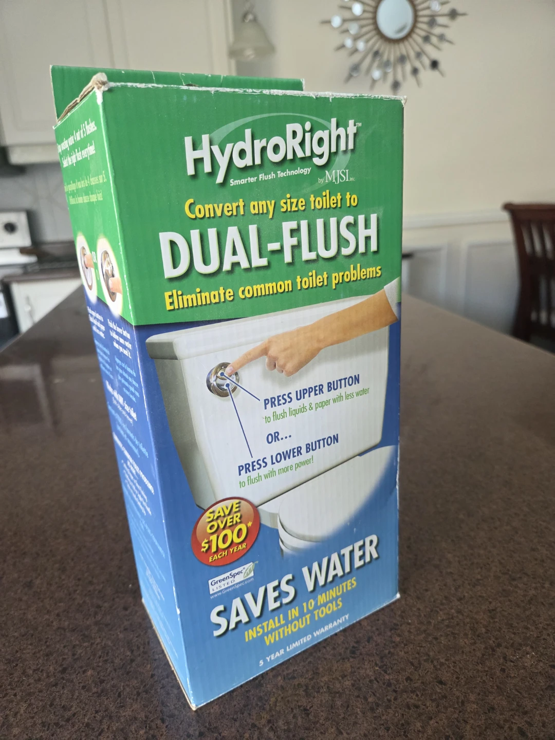 HydroRight Dual-Flush Toilet Converter by MJSI - photo 2
