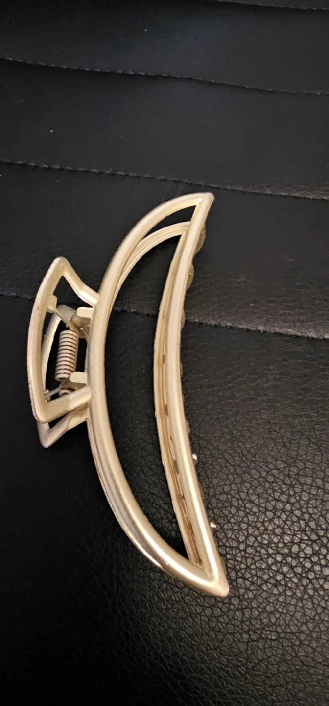 Gold Metal Hair Claw Clip