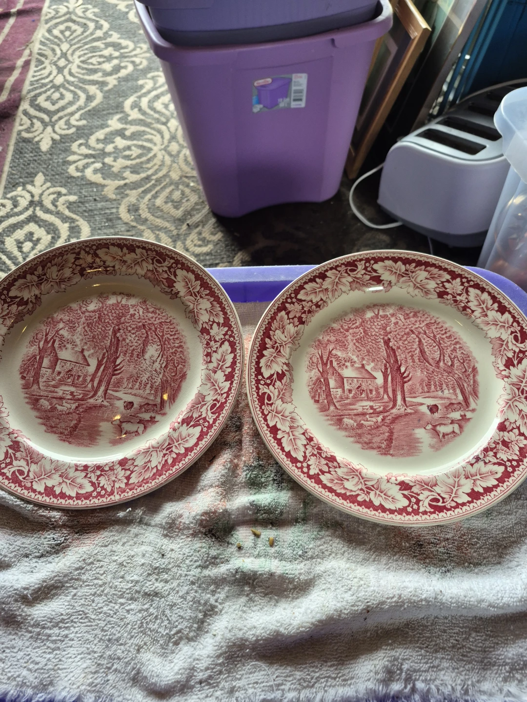 Homer Laughlin "Home Sweet Home" Currier & Ives Prints Plate
