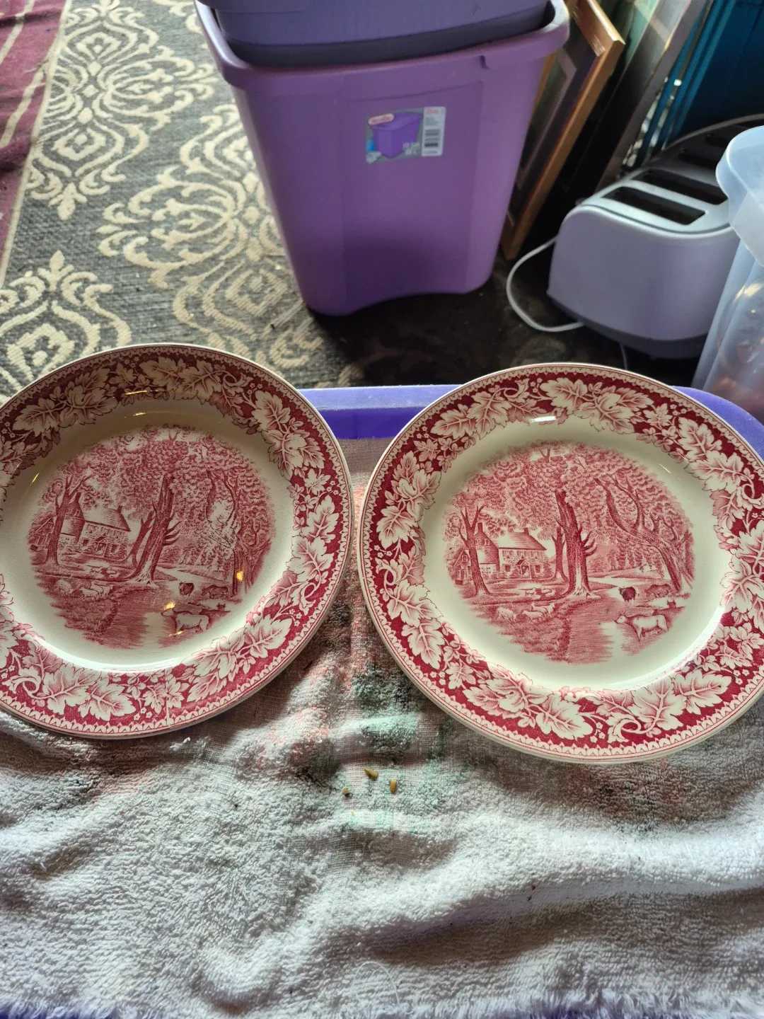 Homer Laughlin "Home Sweet Home" Currier & Ives Prints Plate