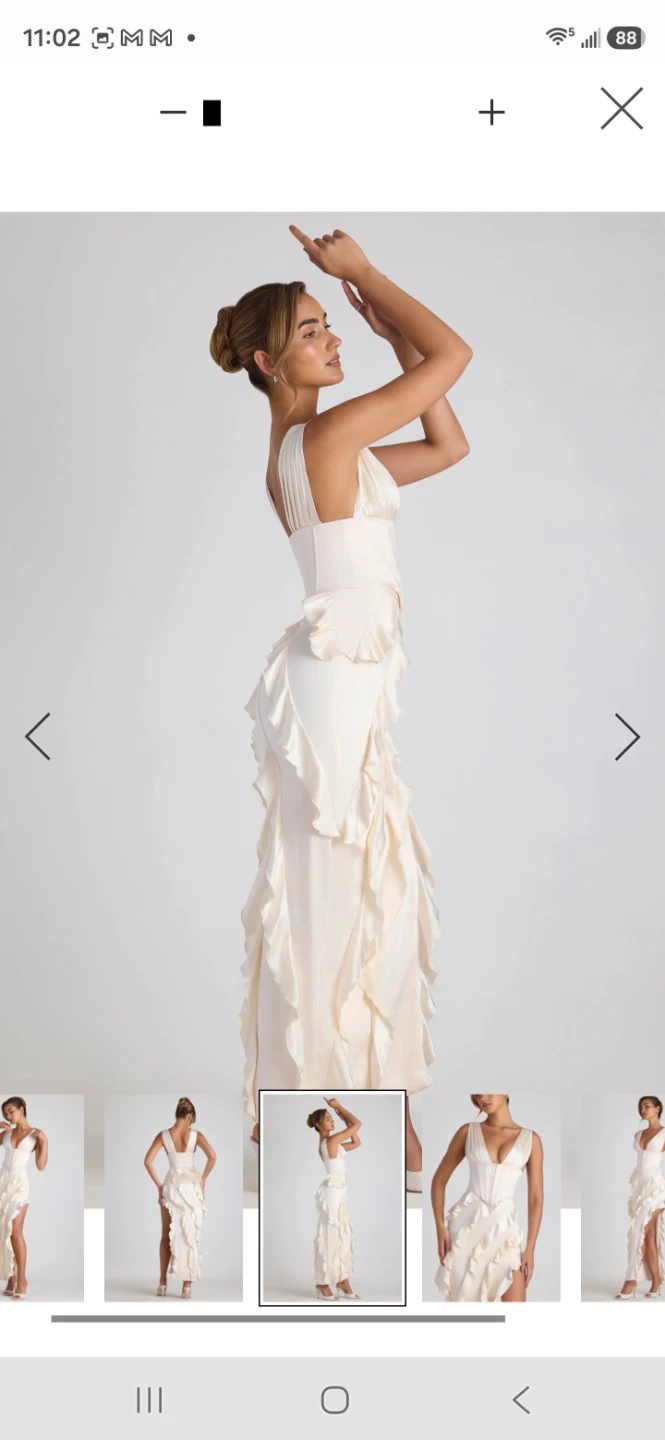 Cream Corset Ruffle Maxi Dress. High quality 🤩⚽️ - photo 2