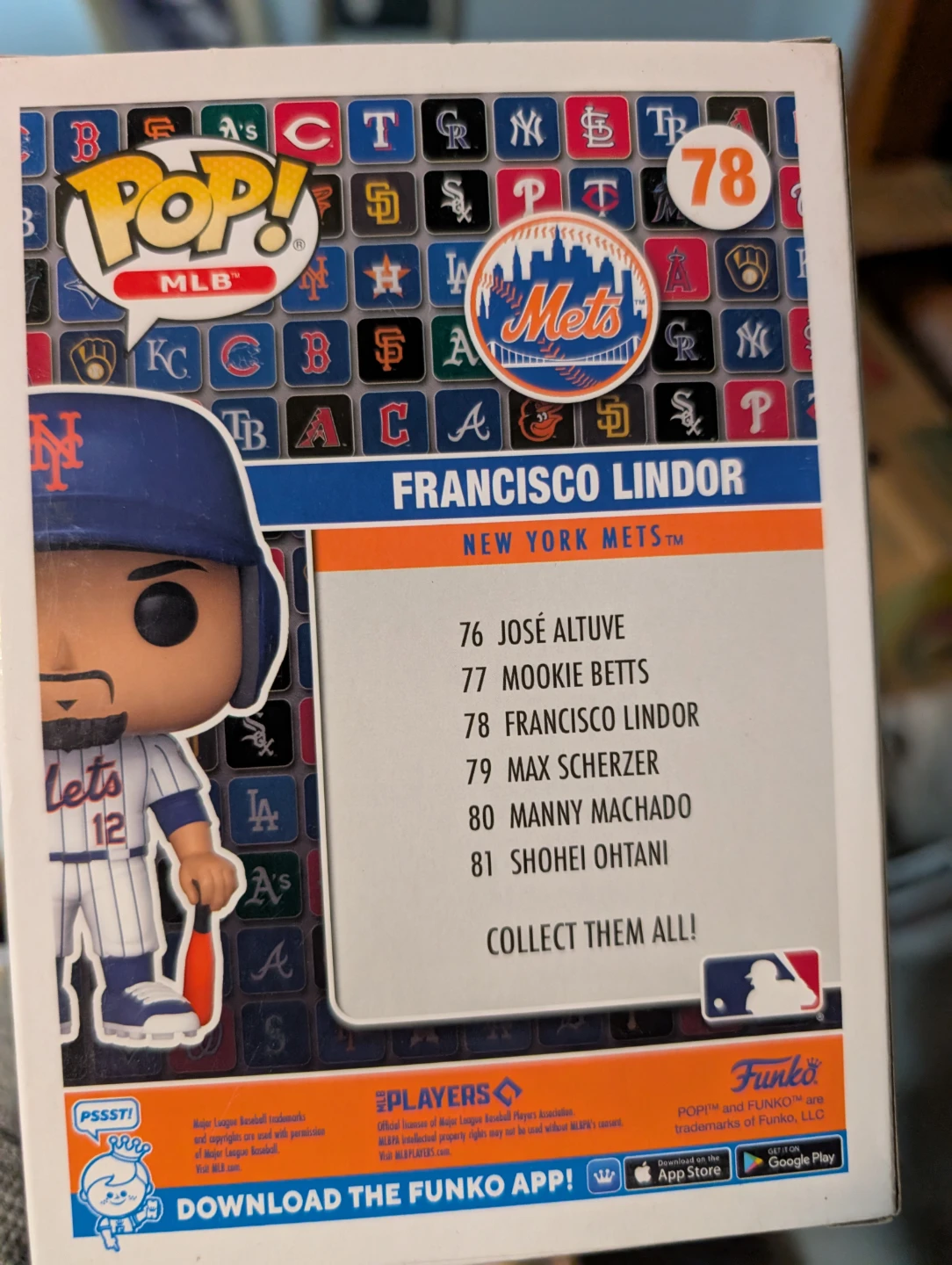 Funko Pop! MLB Francisco Lindor New York Mets #78 - photo 2
