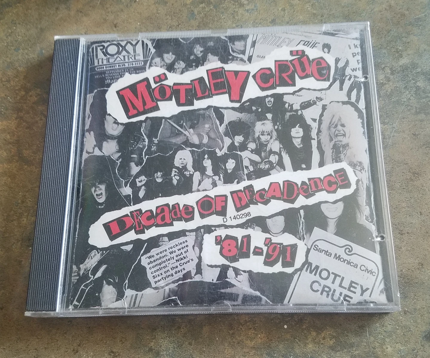 Vintage Motley Crue Decade Of Decadence '81-'91 Ex. Cond. CD