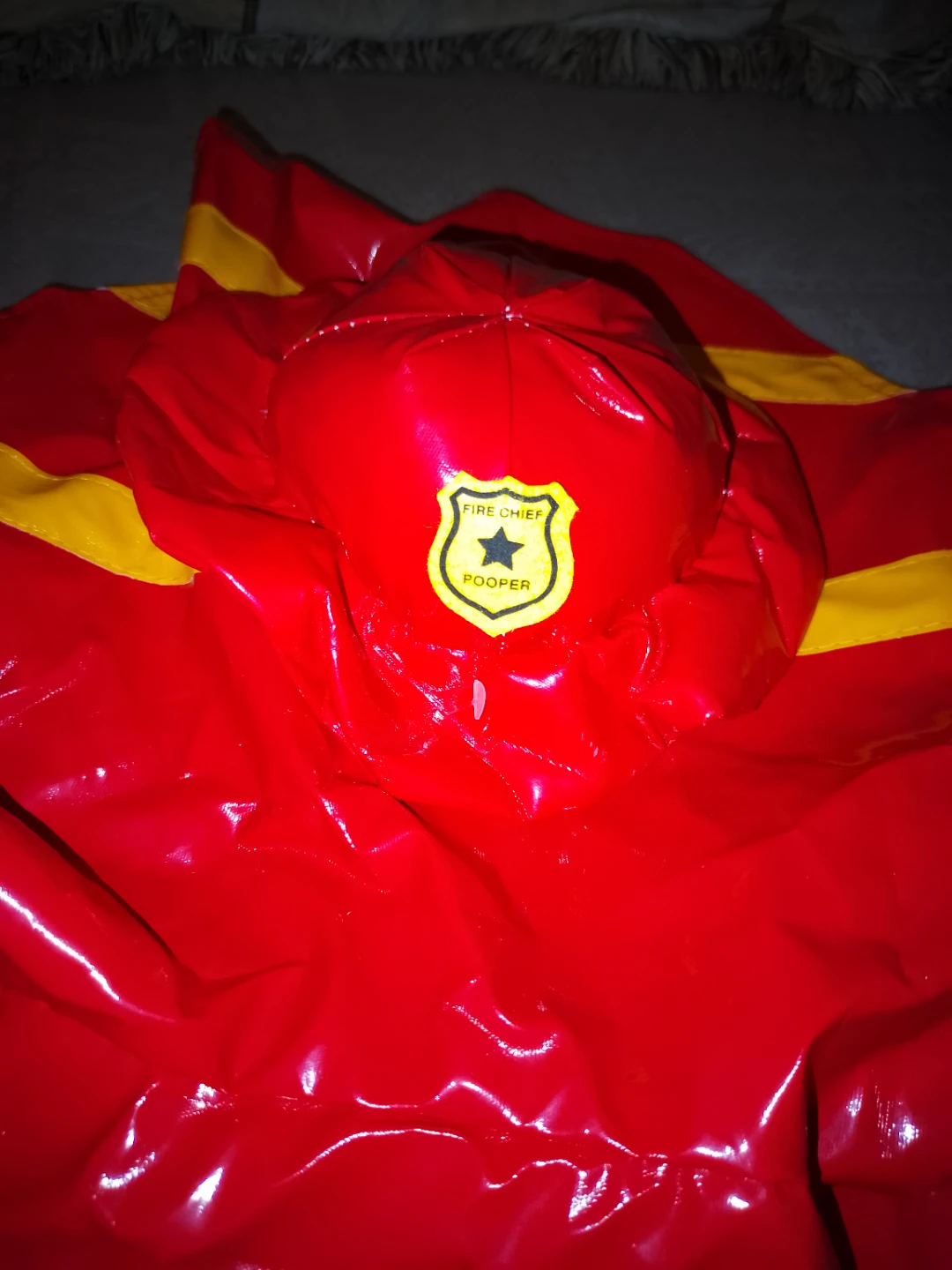Dog Fire Chief Costume Hat & Cape - photo 3