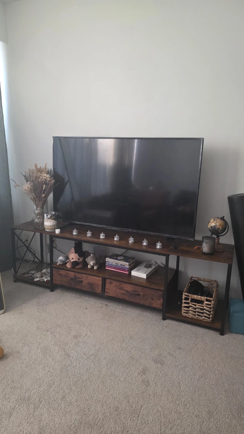 Rustic TV Stand with Drawers - photo 2