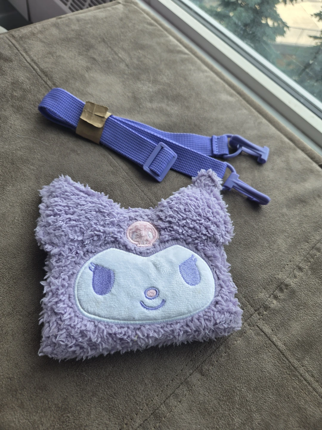 Loungefly Sanrio Kuromi Fuzzy Wallet