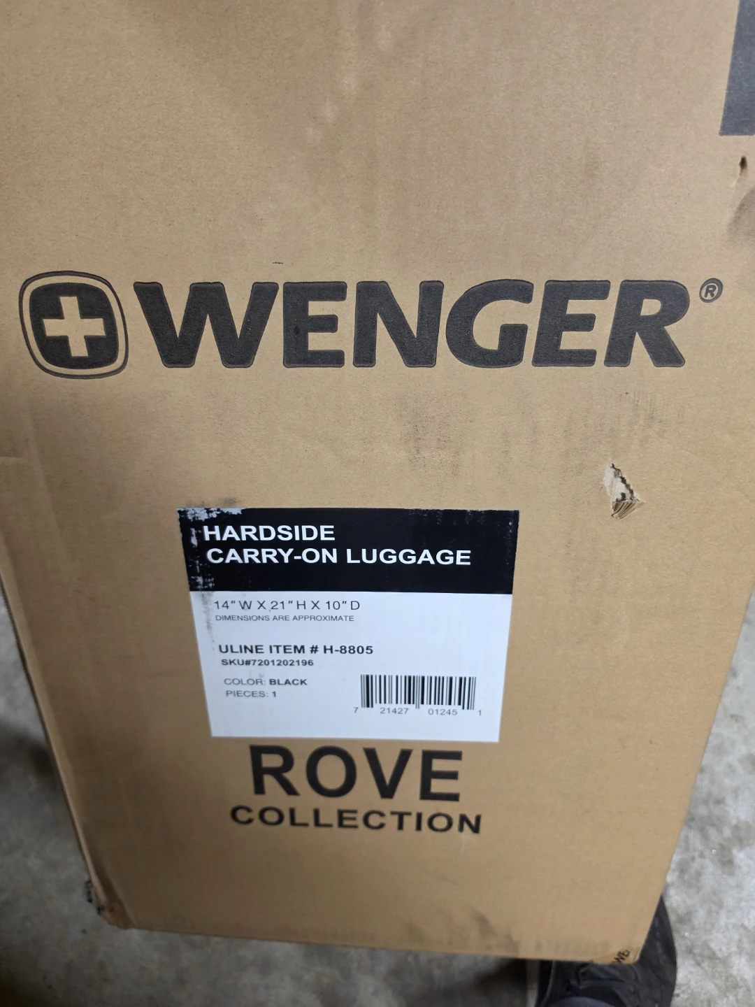 Wenger Hardcase Carry-On Luggage - Black - photo 2