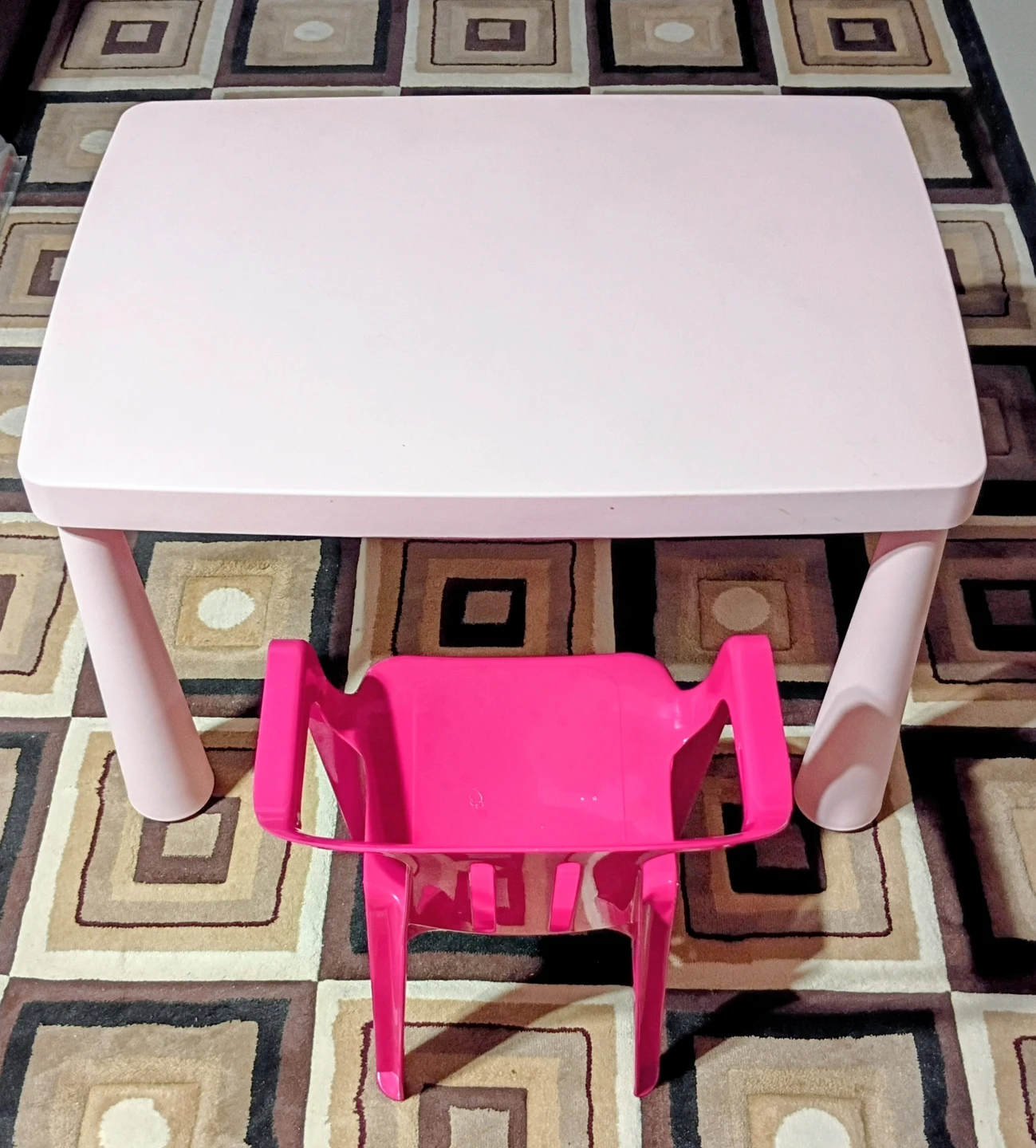 Pink Kids Table and Chair Set
