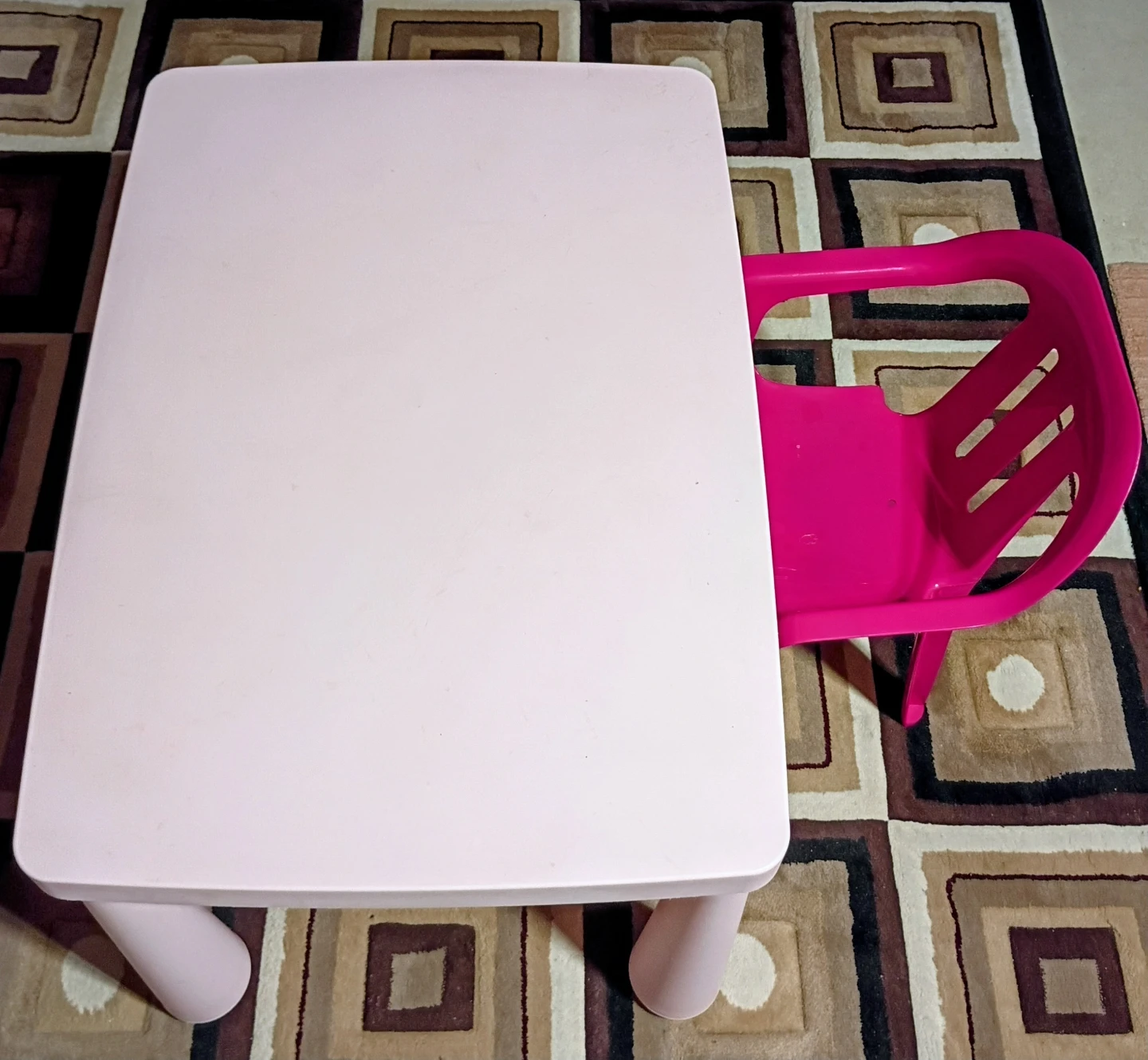 Pink Kids Table and Chair Set - photo 2