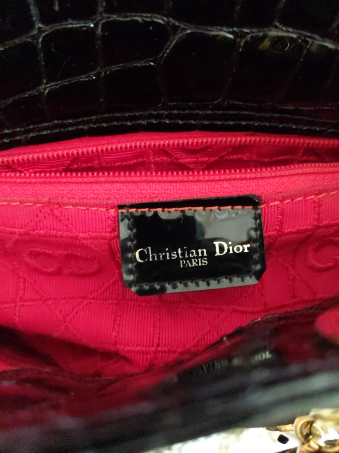 Christian Dior  Black Patent Leather Handbag - photo 5