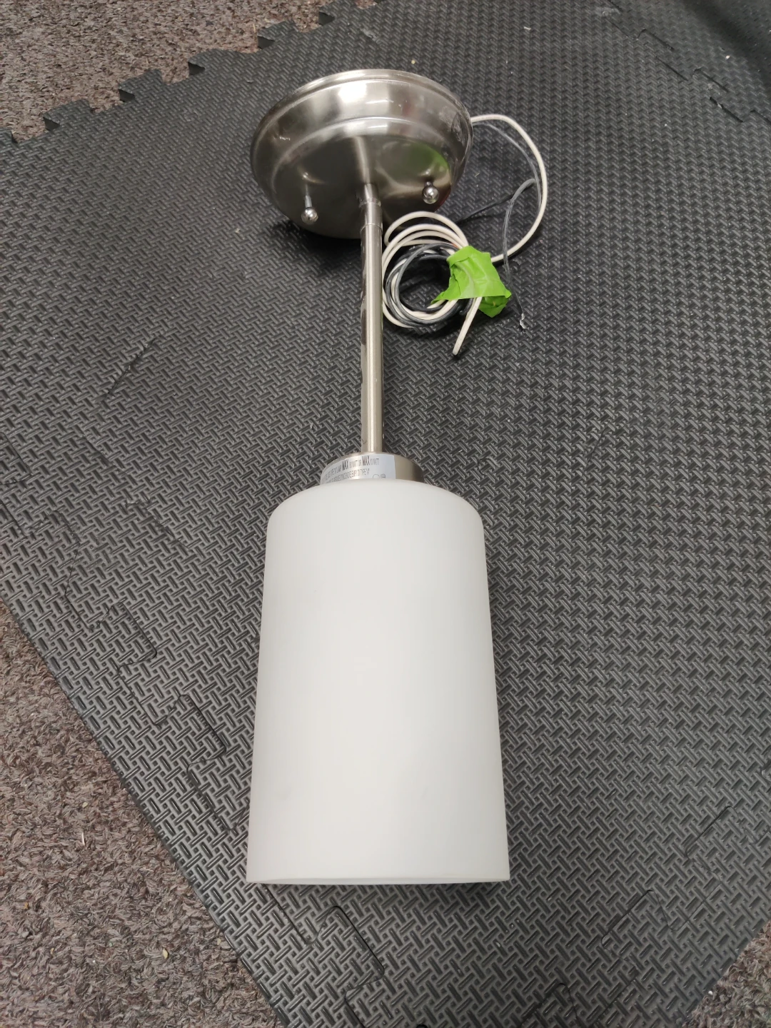Satin Nickel Pendant Light Fixture