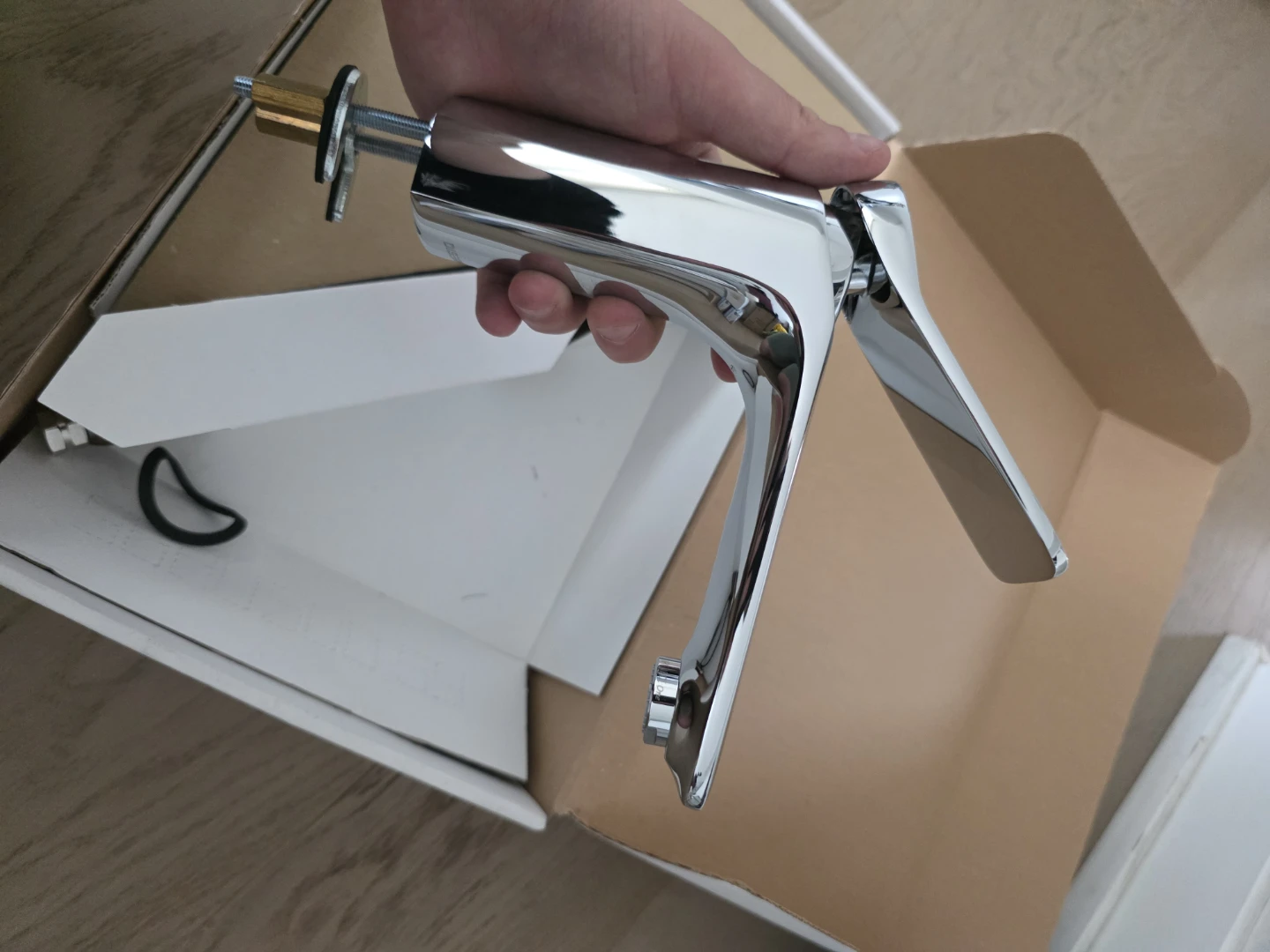 Aquadesign Verso Single Lever Basin Mixer Faucet - Chrome - photo 3