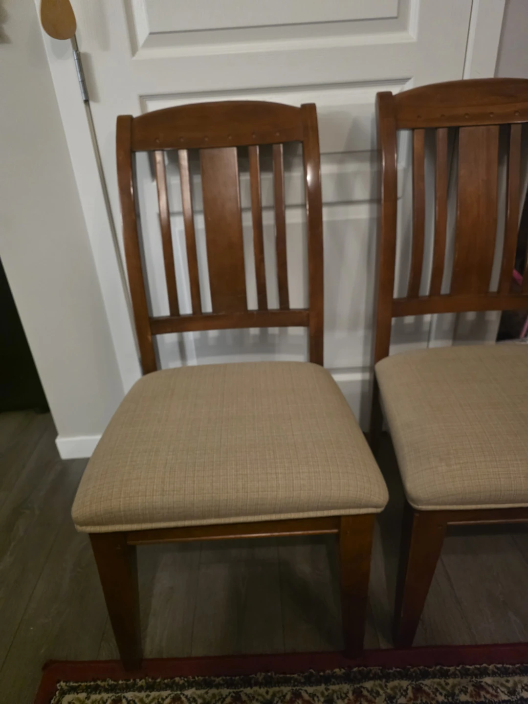 Wooden Dining Chairs with Upholstered Seats - photo 2