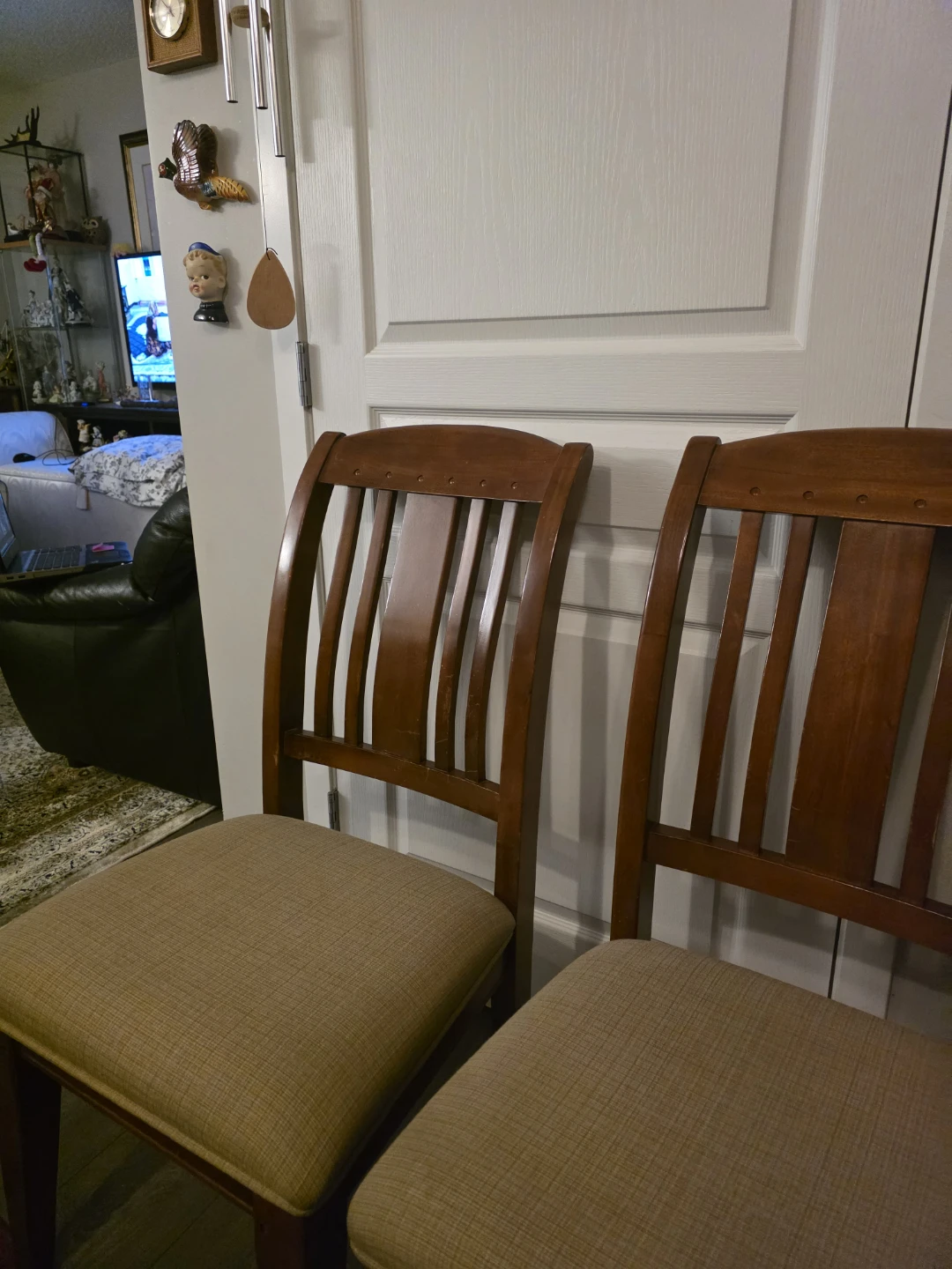 Wooden Dining Chairs with Upholstered Seats - photo 3