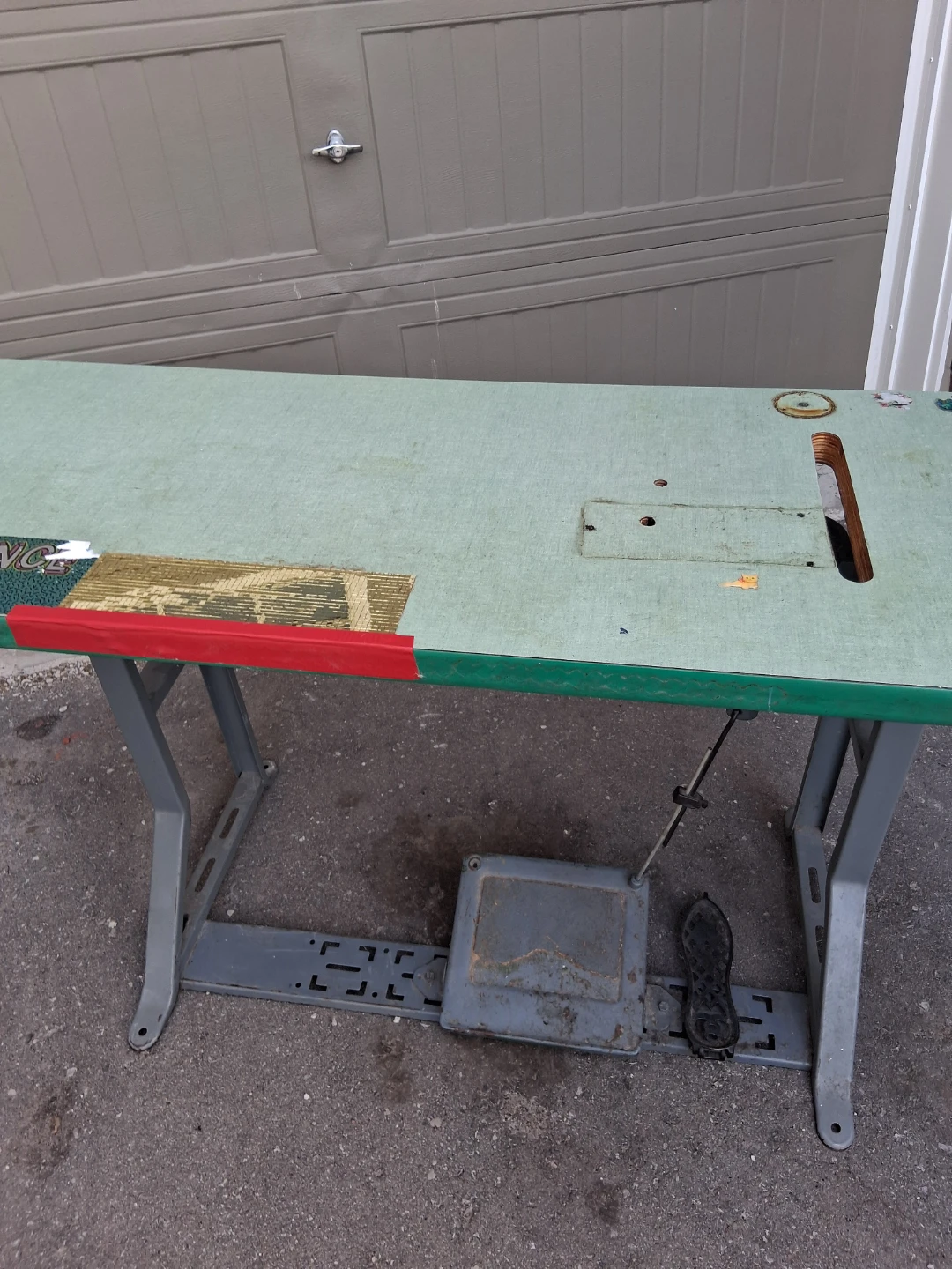 Industrial Sewing Machine Table and Motor - photo 2