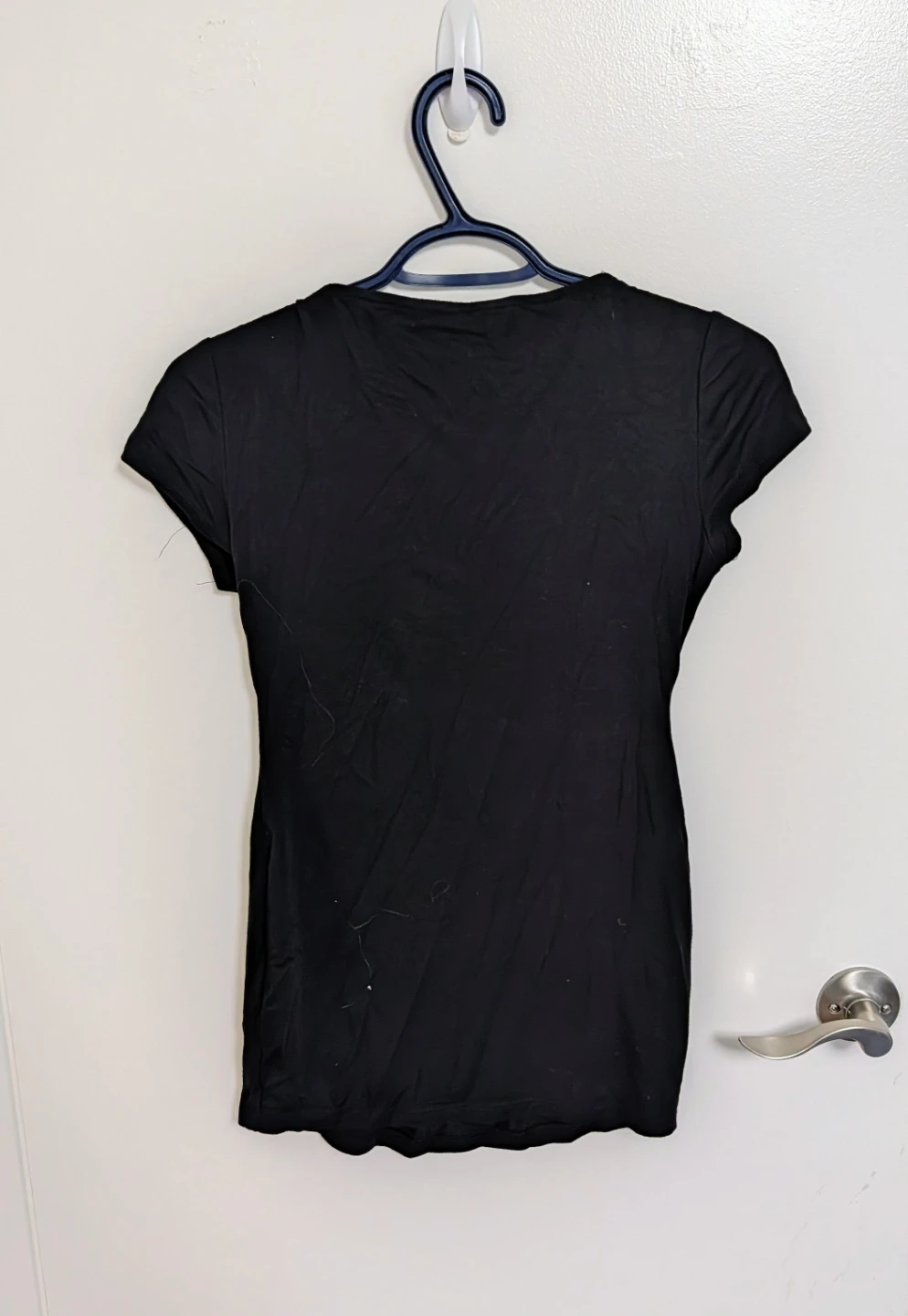 Thyme Maternity Black V-Neck Twist Front Top - Women's X-Small - photo 3