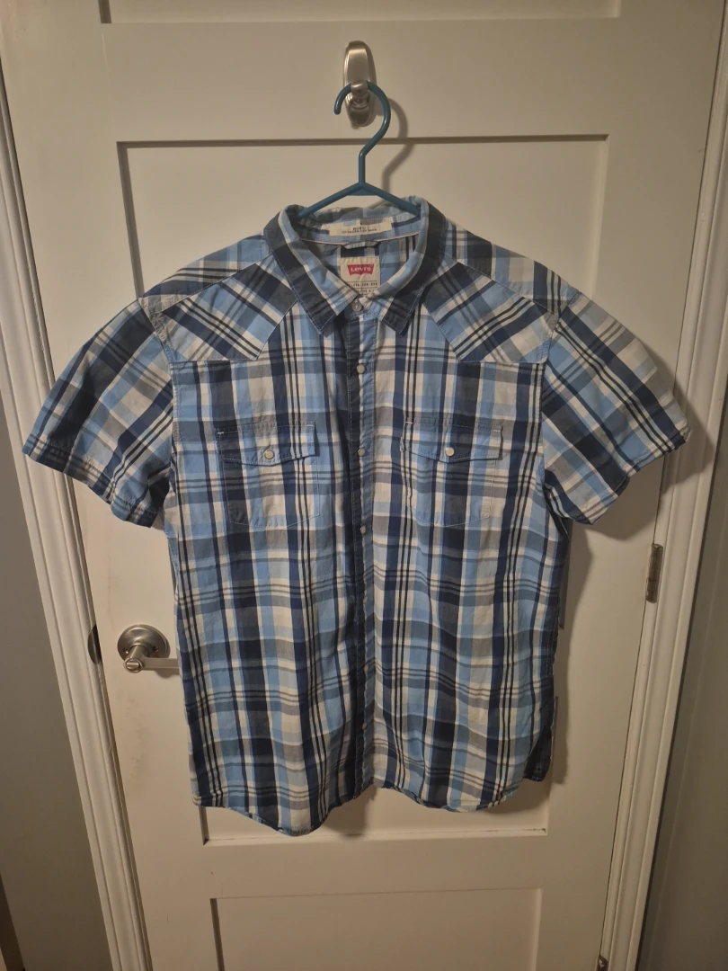 Levi's Plaid Short Sleeve Shirt XXL
