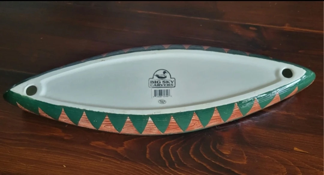 Vintage Big Sky Carvers Canoe Dish ⚽ - photo 5
