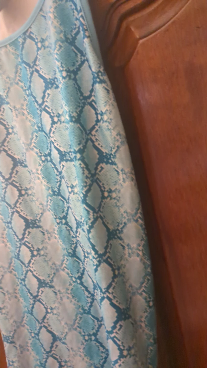 Turquoise Snakeskin Print Tank Top - Grande (11/13) - photo 5