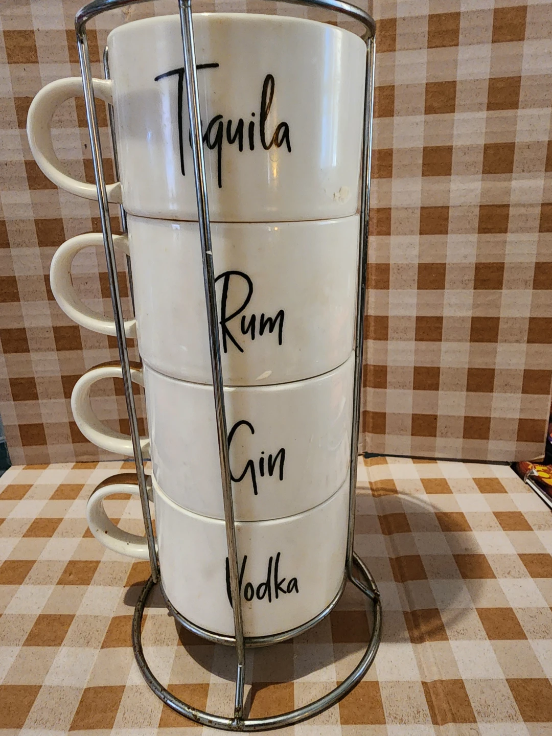 Stackable Shot Glasses with Stand