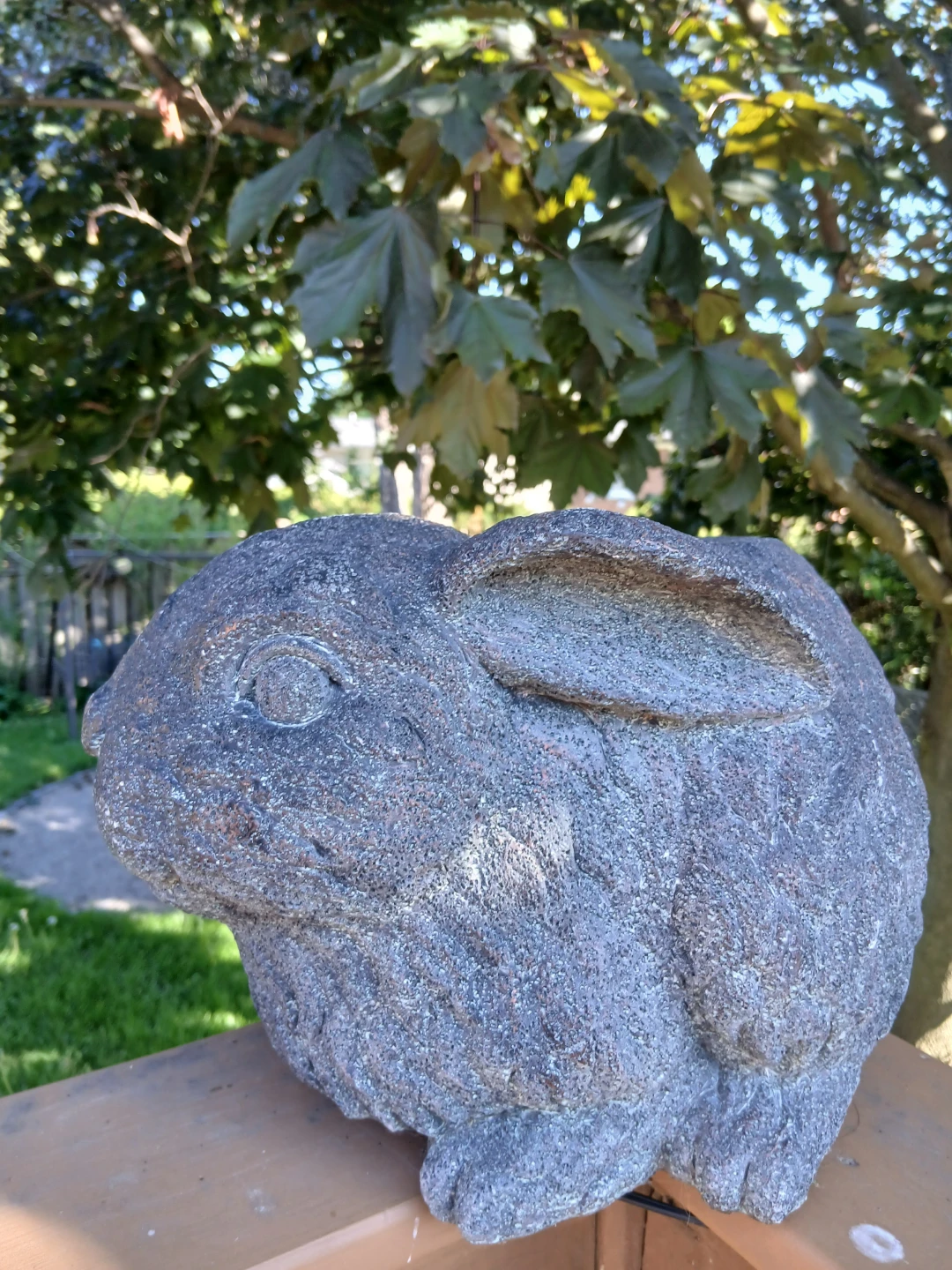 Stone Rabbit Planter