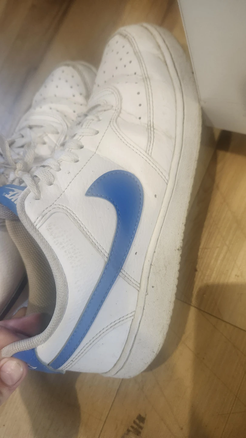 Nike White & Blue Sneakers - photo 2