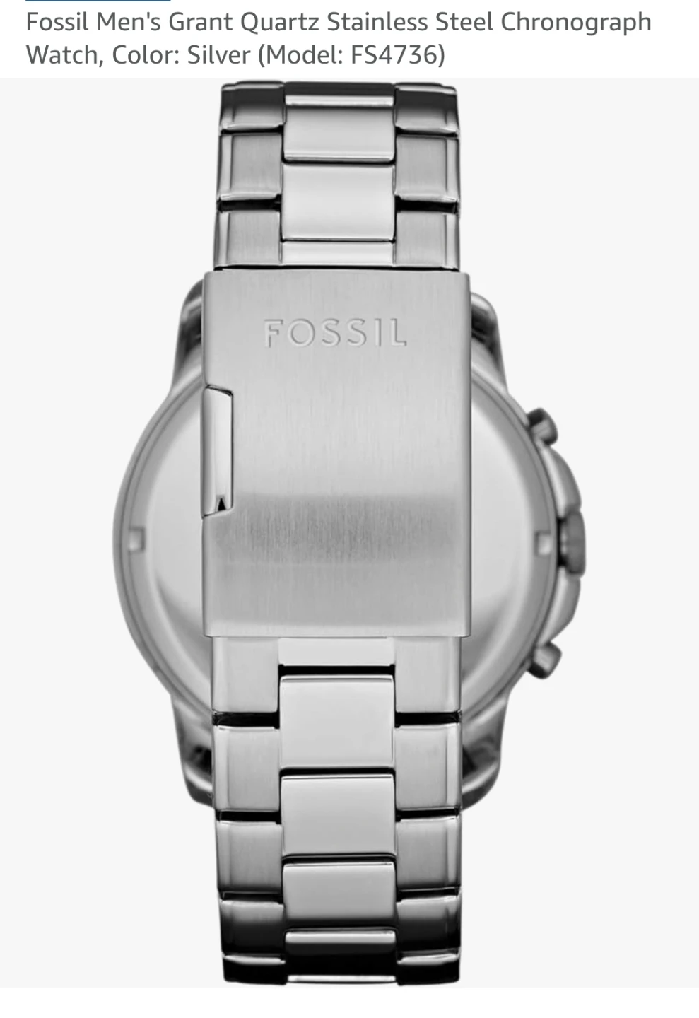 New Fossil Men's Grant Quartz Stainless Steel Chronograph Watch - photo 4
