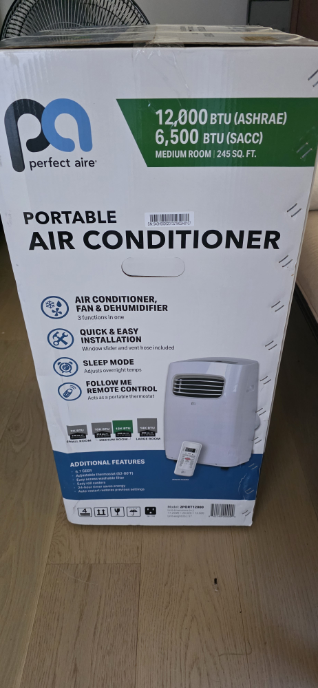 Perfect Aire 12,000 BTU Portable Air Conditioner - photo 2