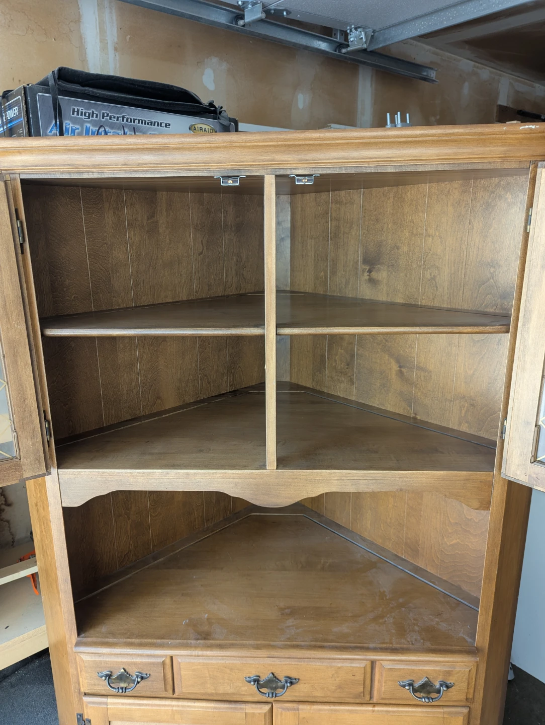 Vintage Danish Oak Corner Cabinet - photo 2
