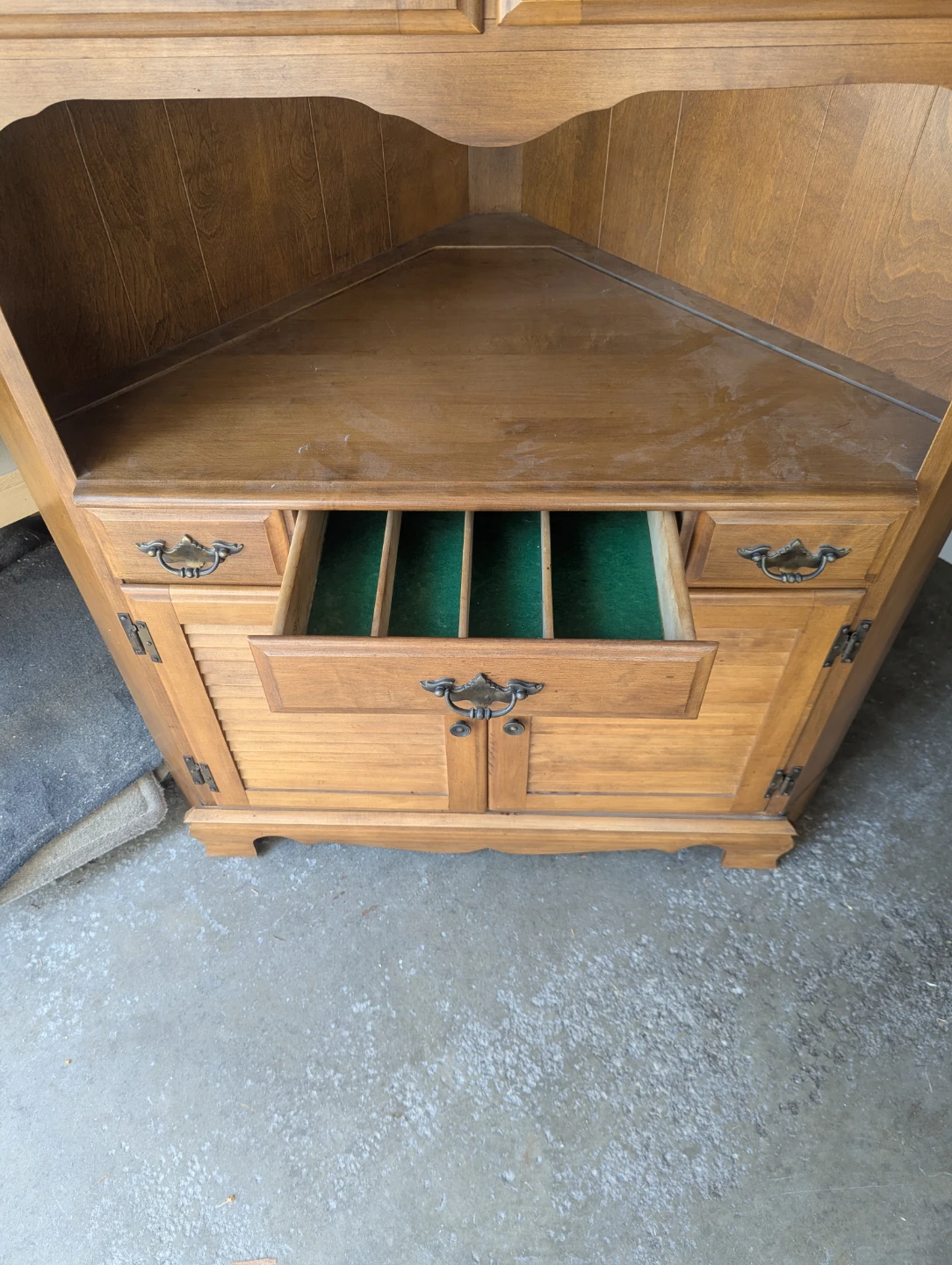 Vintage Danish Oak Corner Cabinet - photo 3