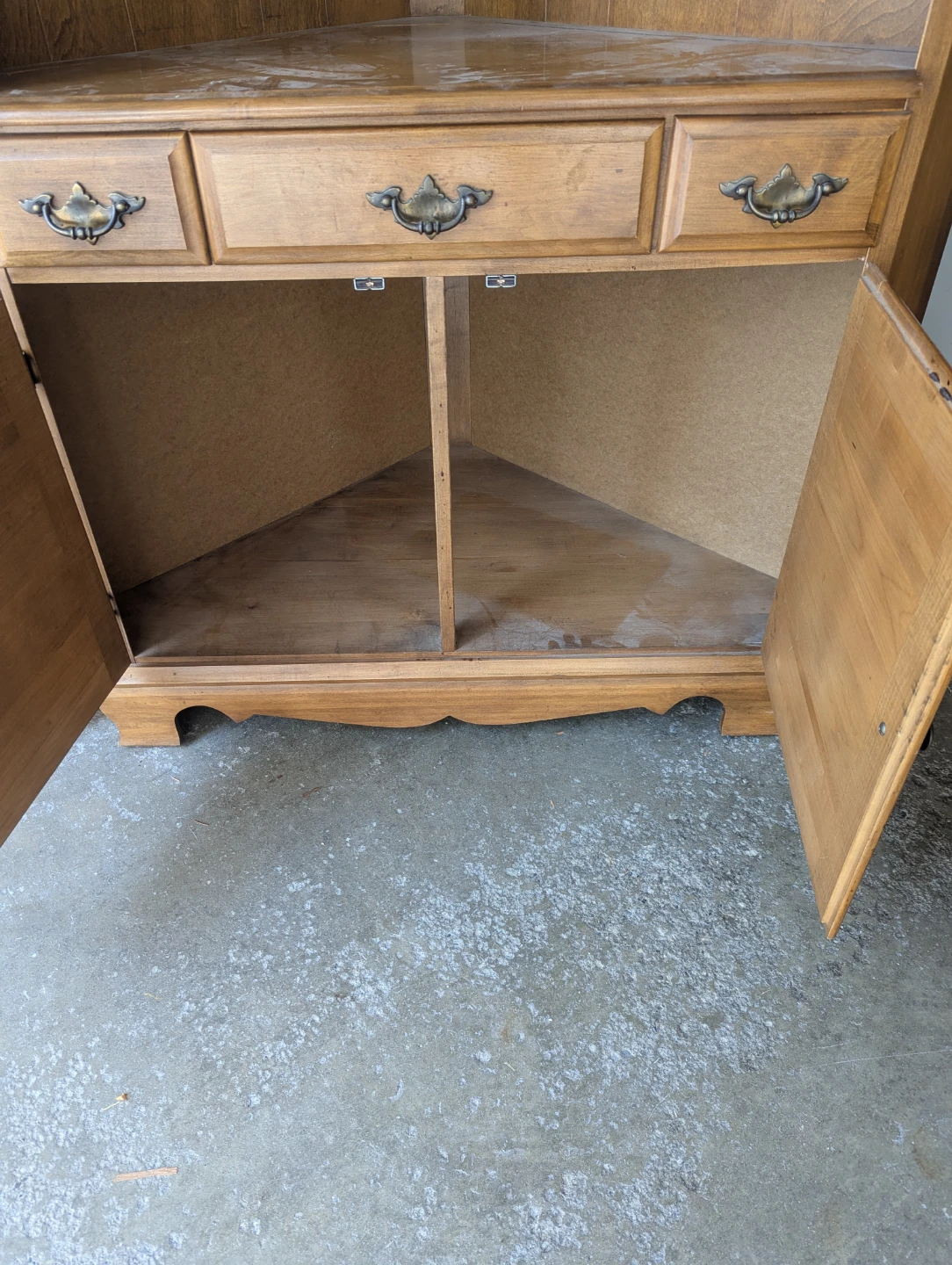 Vintage Danish Oak Corner Cabinet - photo 4