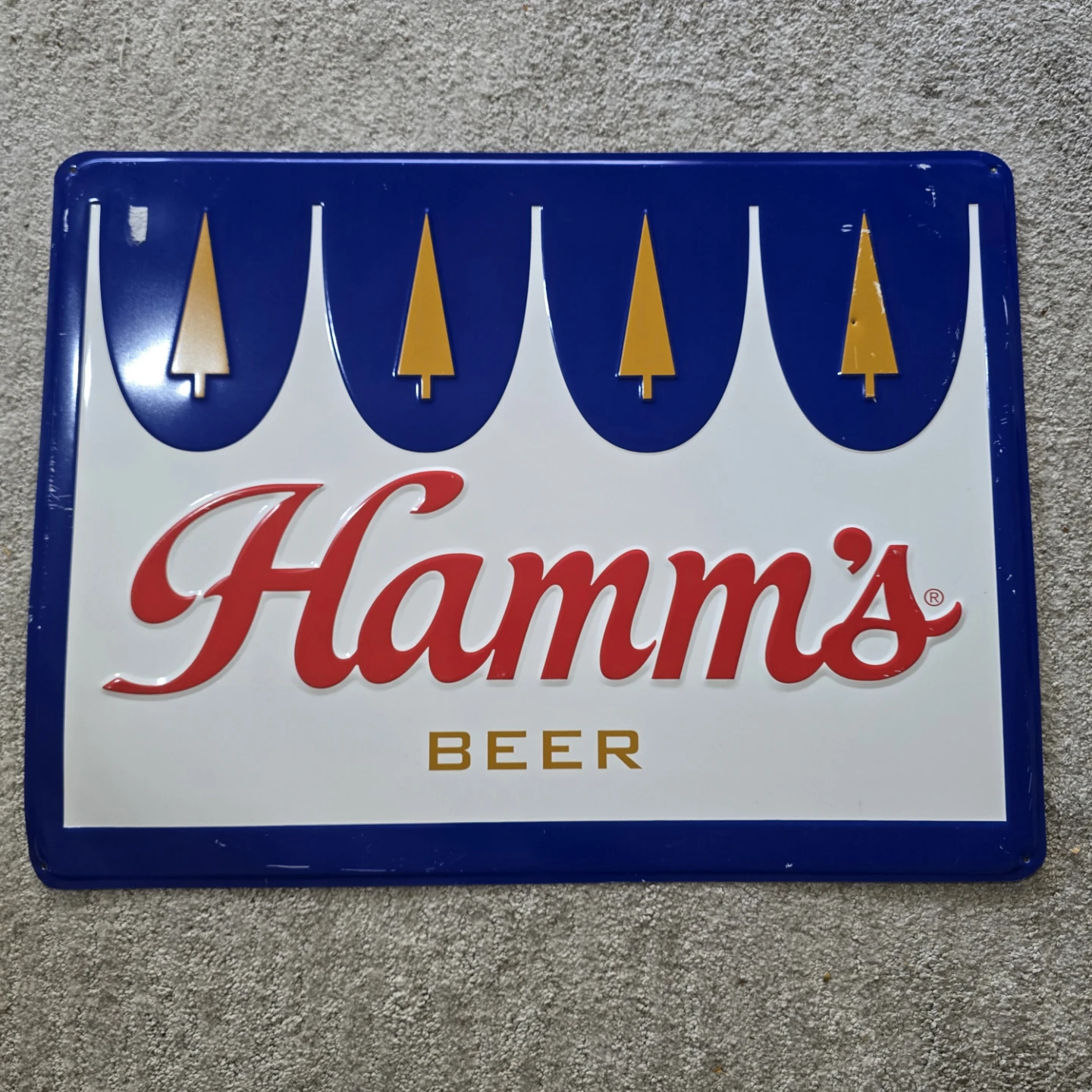 Vintage Hamm's Beer Tin Sign