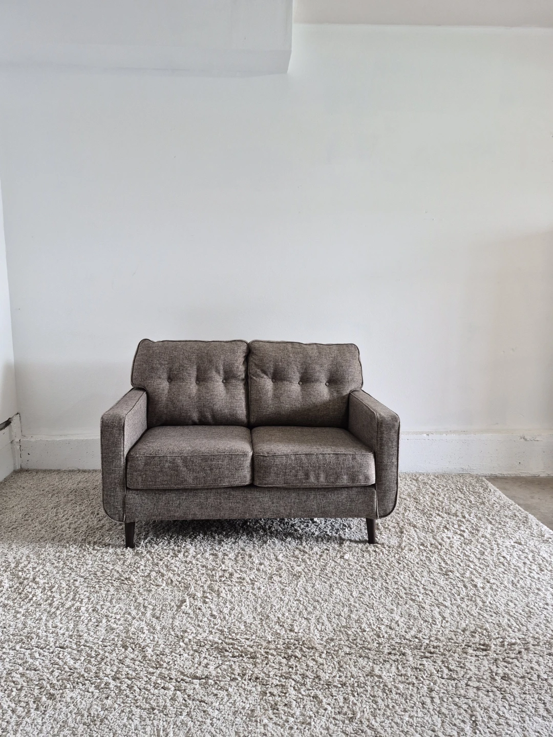 J & R Furniture Tweed MCM 2 Seater Loveseat Sofa - photo 2
