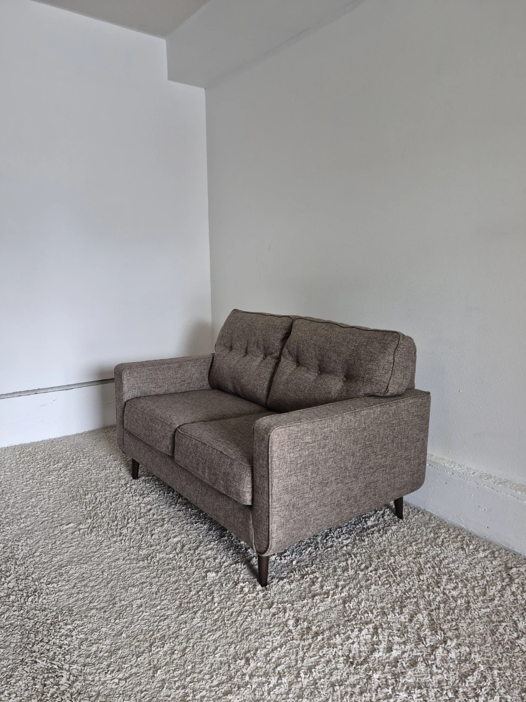 J & R Furniture Tweed MCM 2 Seater Loveseat Sofa - photo 4