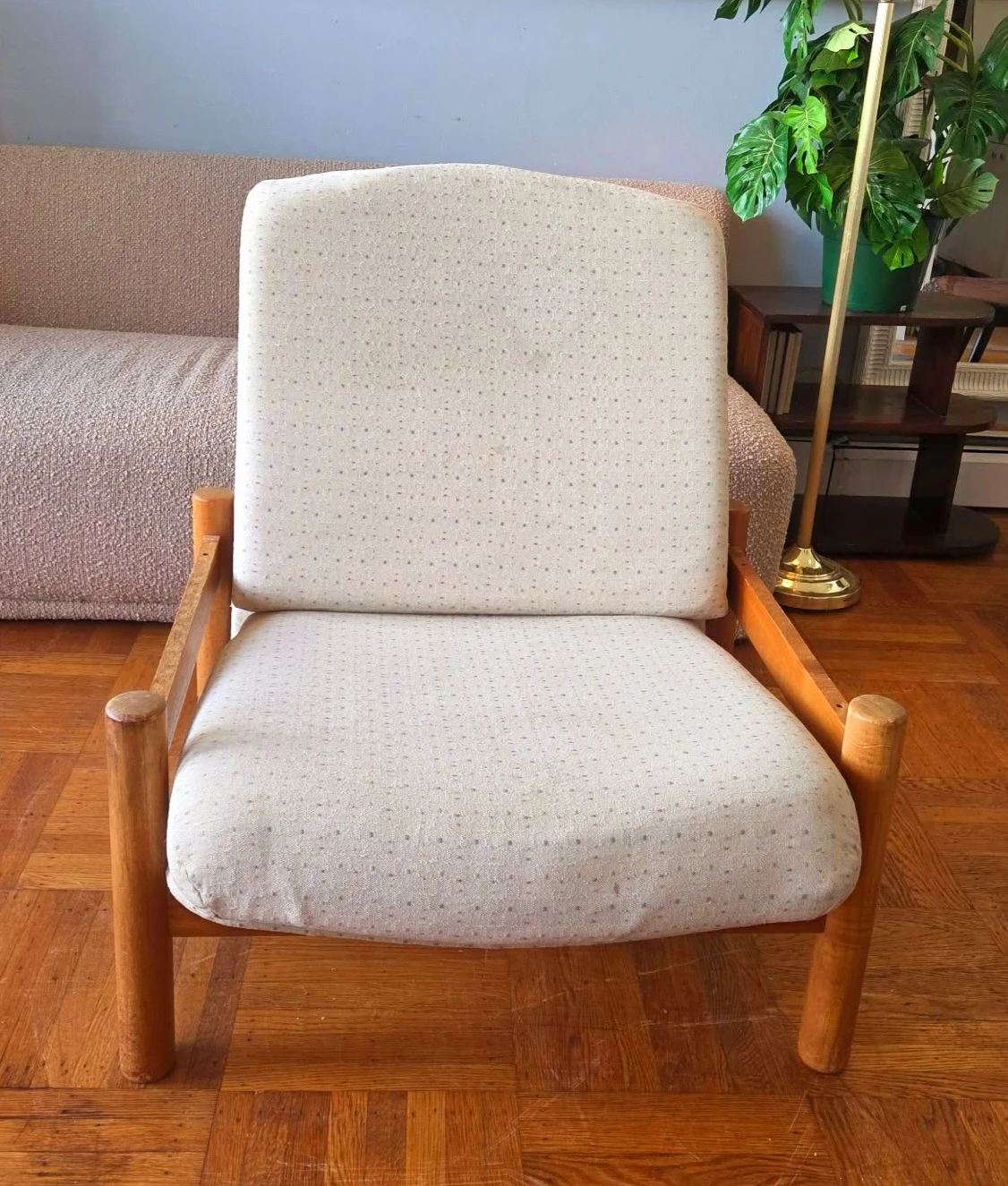 MCM Solid Teak Accent Arm Chair (Delivery Available) - photo 3