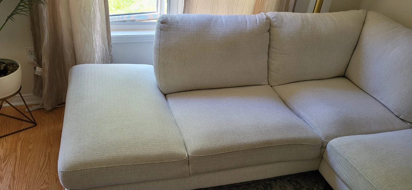 Cream Sectional Sofa - photo 2