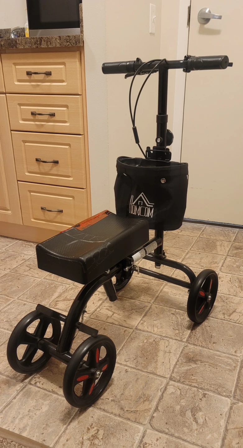 HOMCOM Knee Scooter Walker