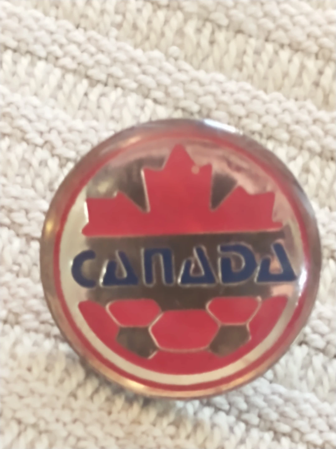 Beautiful Soccer Canada lapel Pin