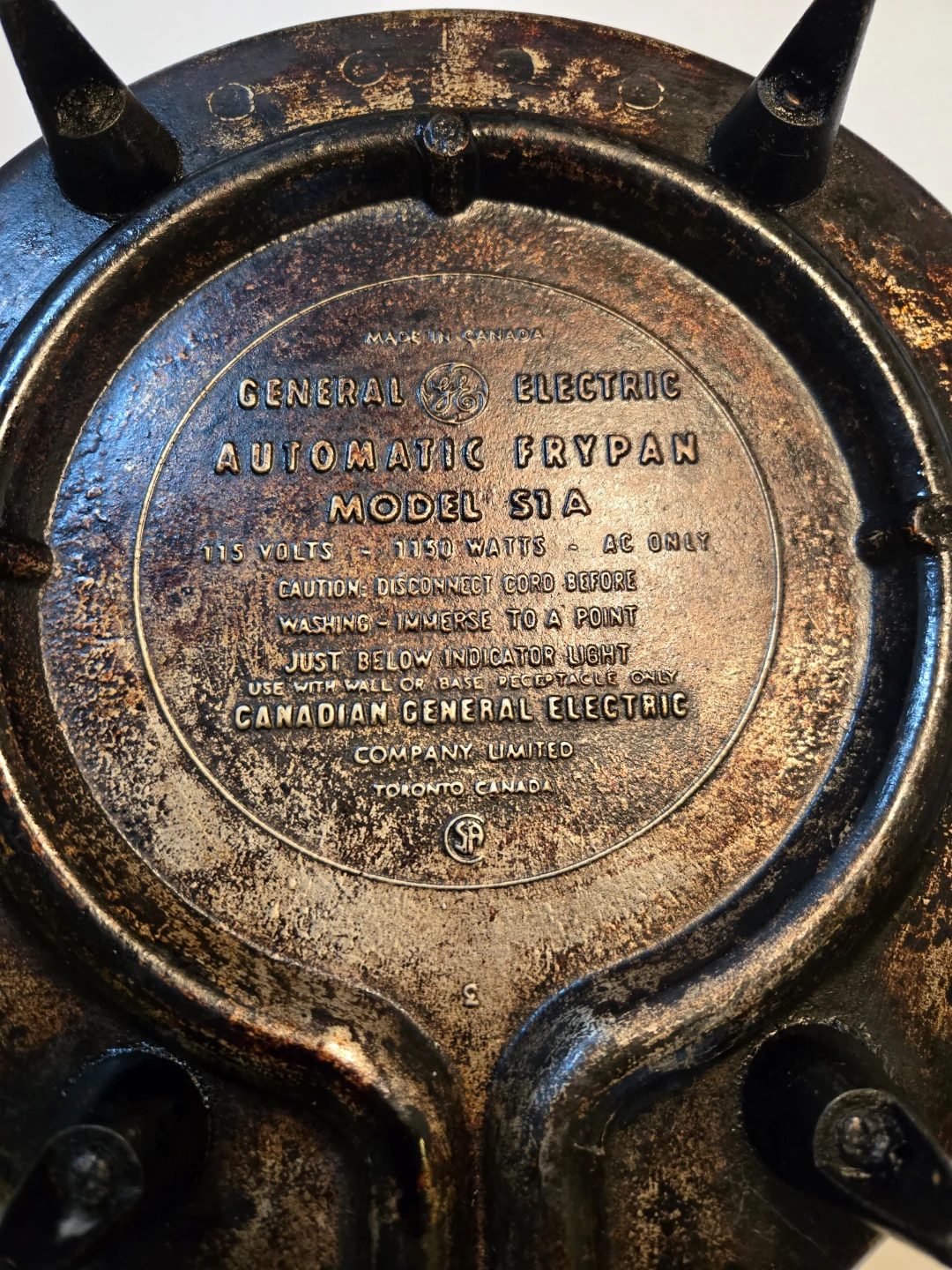 General Electric Automatic Frypan Model S1A - photo 2