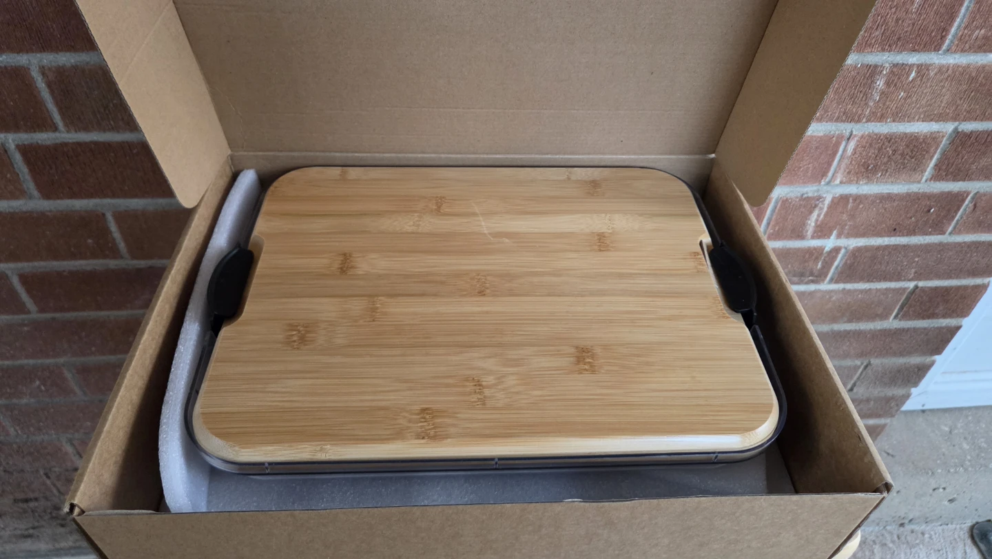 New Bamboo Cutting Board with Clear Cover - photo 2