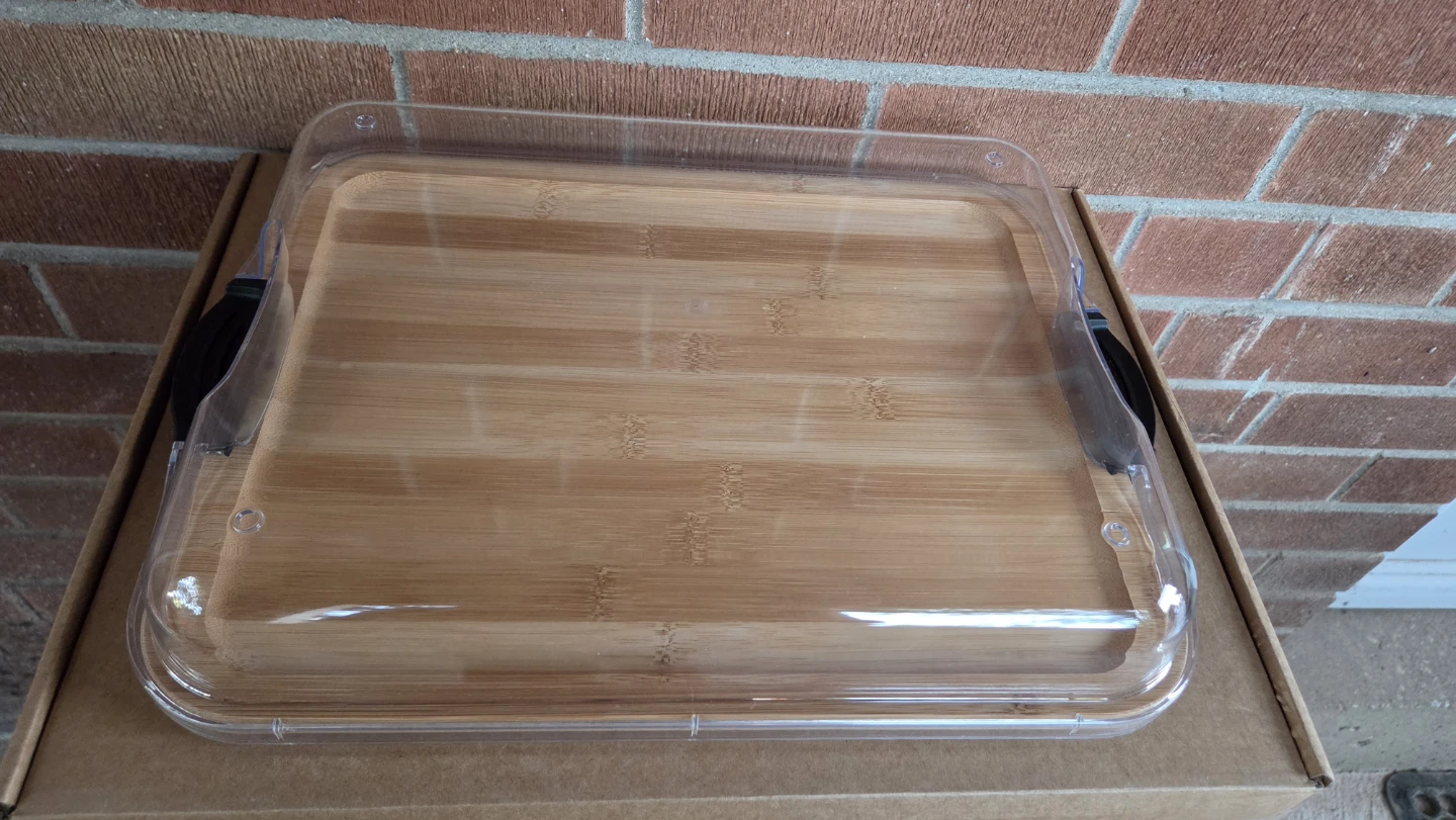 New Bamboo Cutting Board with Clear Cover - photo 3