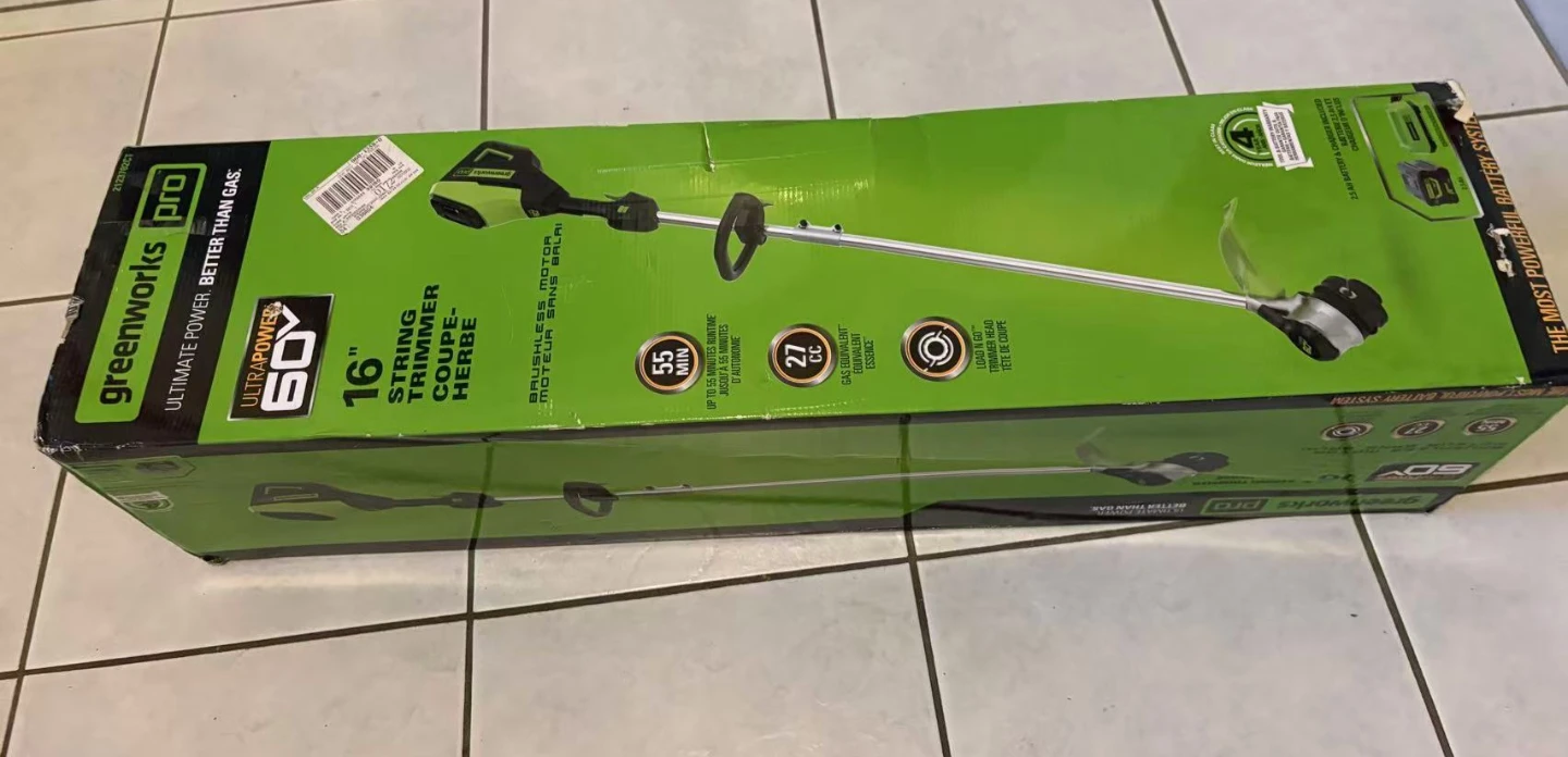 NEW Greenworks PRO 60V 16" Direct Drive Grass Trimmer + Battery - photo 2