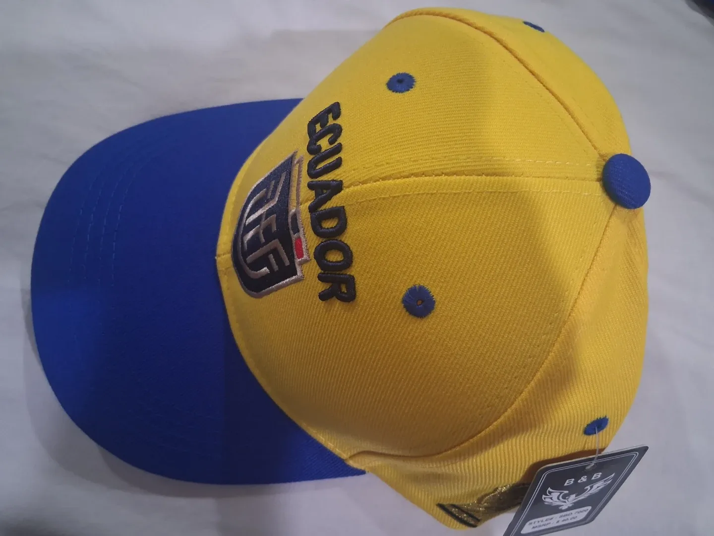 Ecuador and Colombia Soccer Fan Baseball Caps