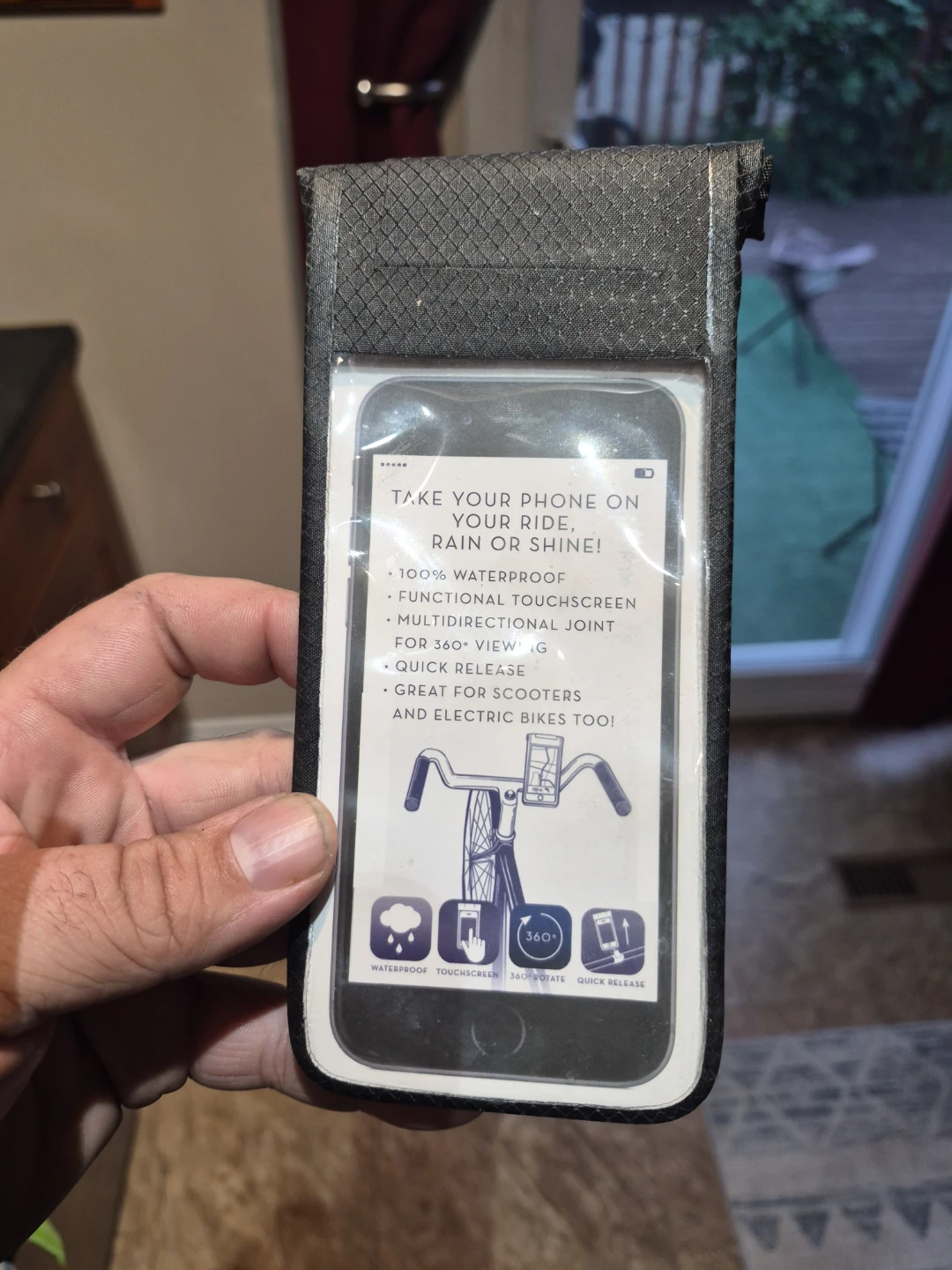 Waterproof Bike Phone Mount with 360° View