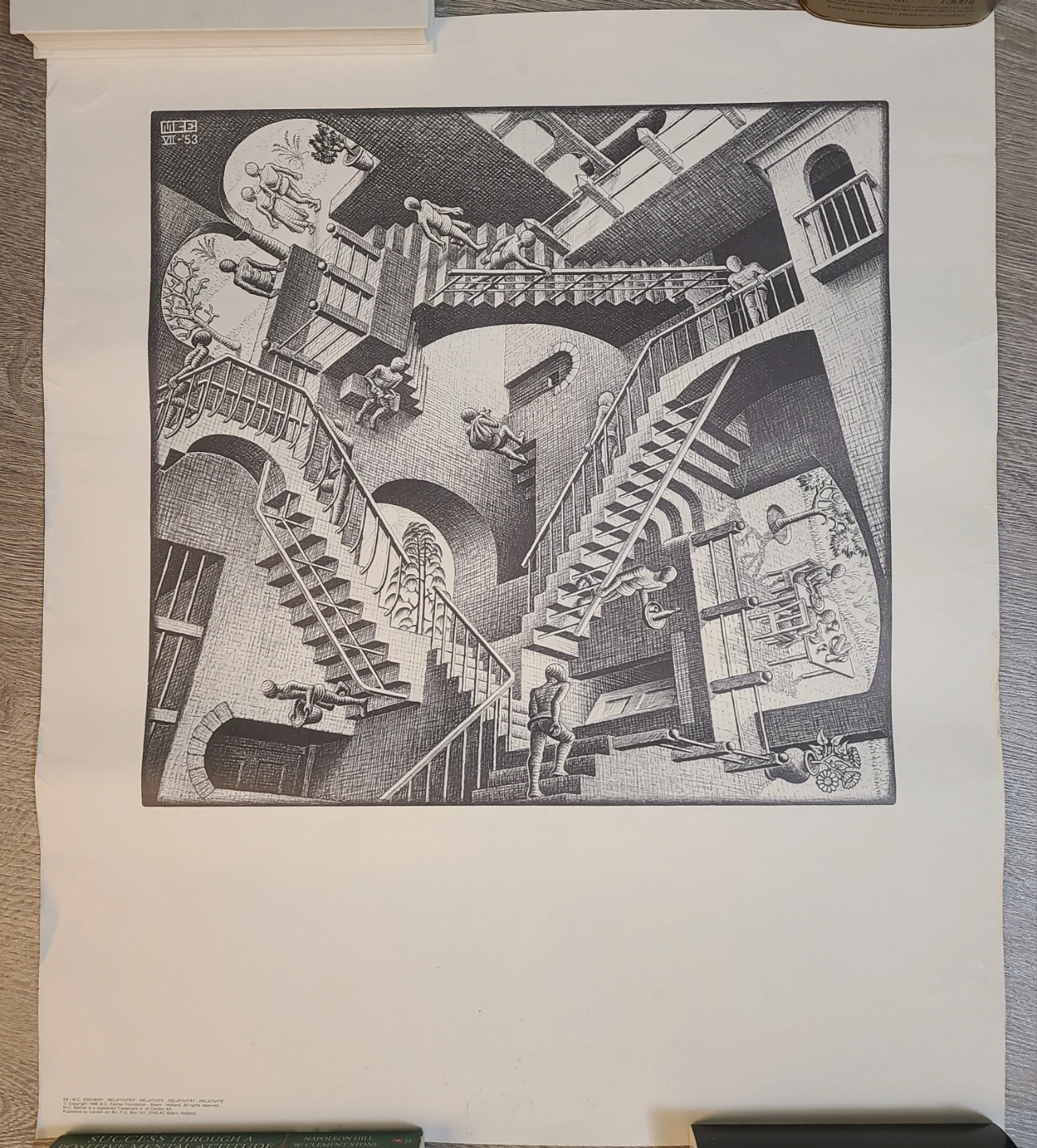 M.C. Escher "Relativity" Poster 25.5" x 21.75"