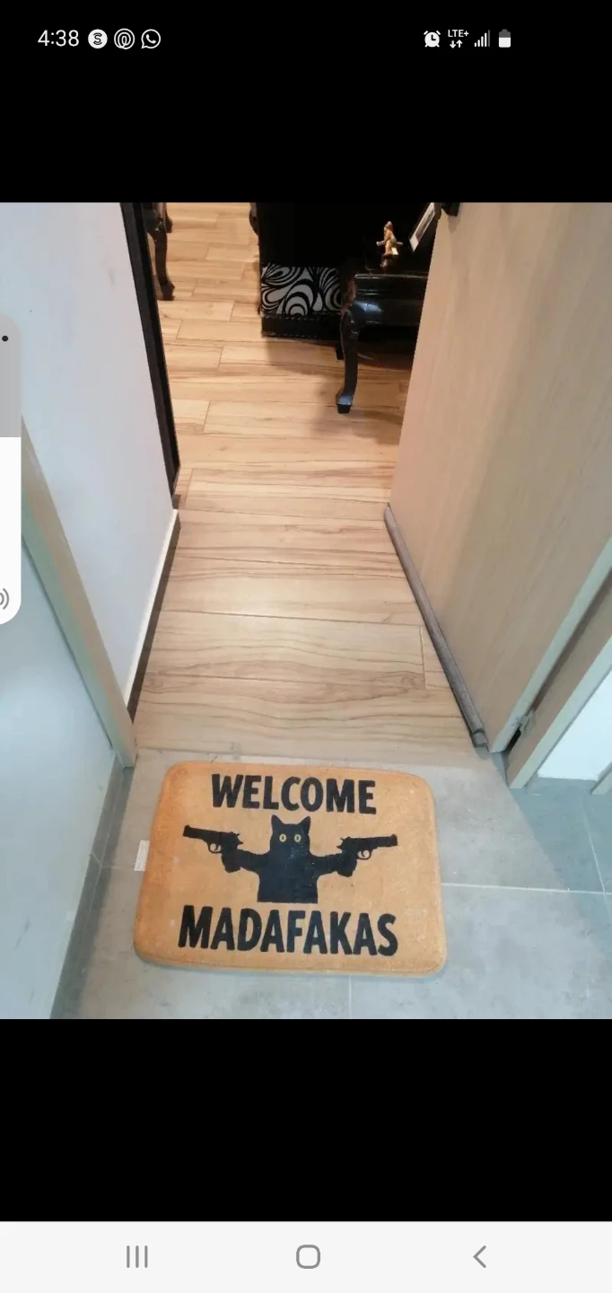 Welcome Madafakas Cat Doormat