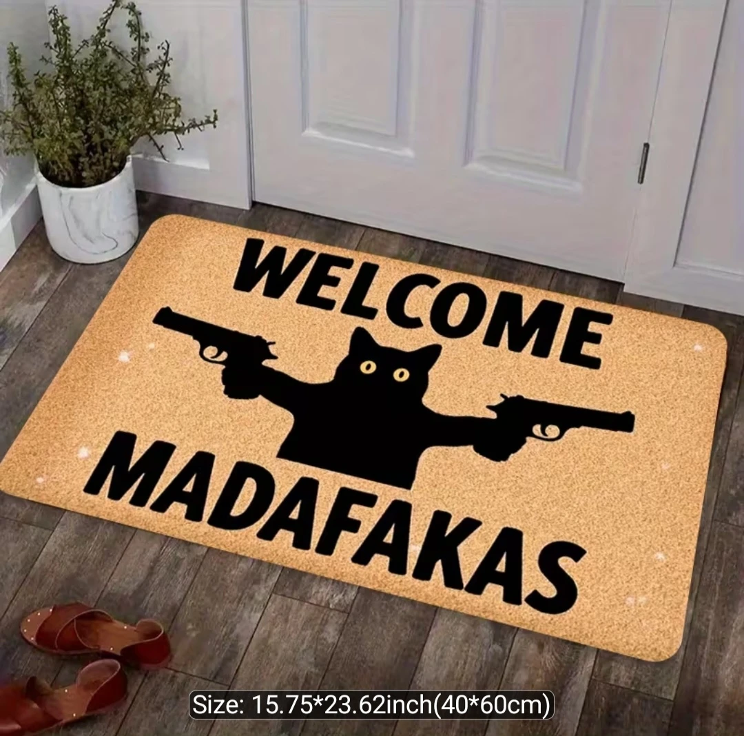 Welcome Madafakas Cat Doormat - photo 2
