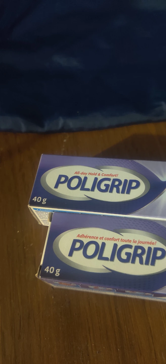 Poligrip Denture Adhesive Cream Strong Hold - 40gx2 - photo 2