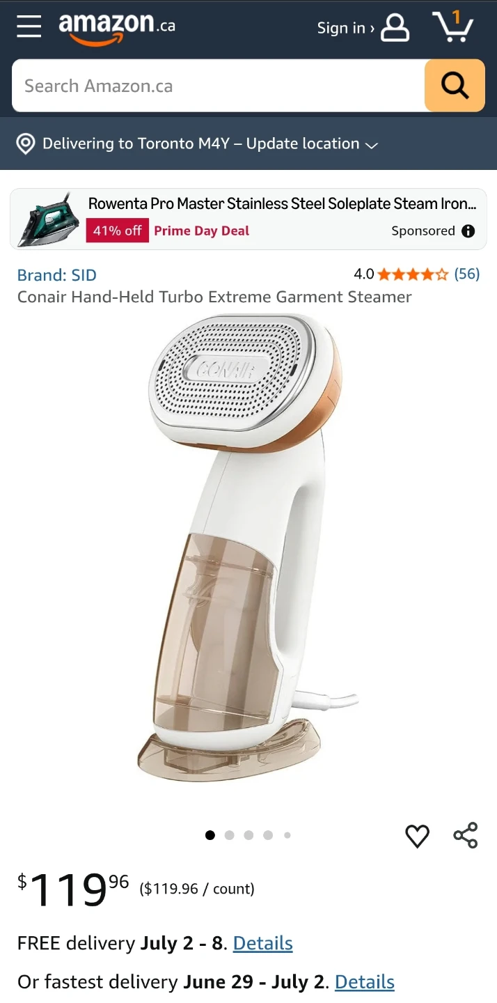 Brand New Conair Turbo ExtremeSteam Garment Steamer - photo 3