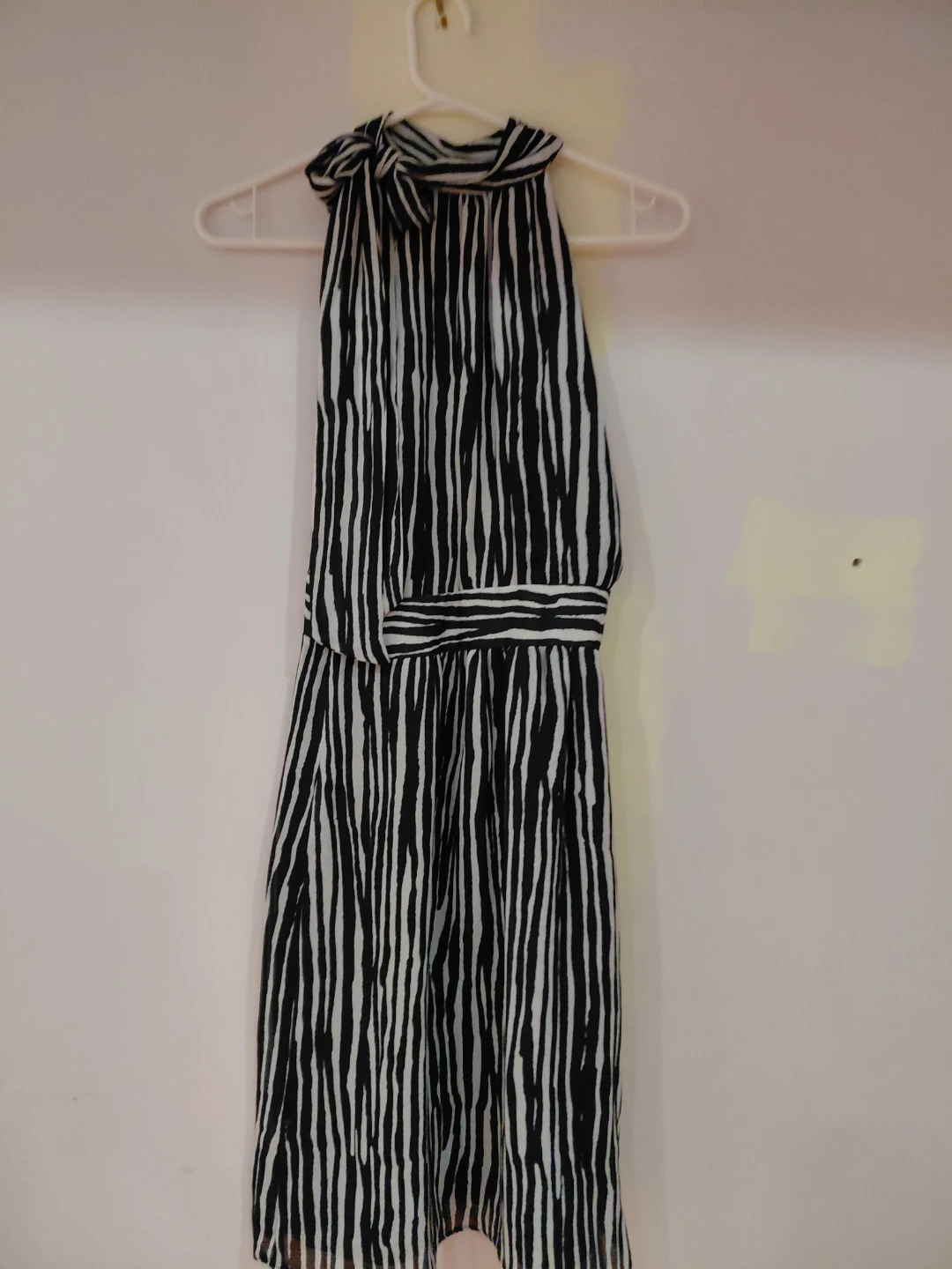 Banana Republic Striped Halter Dress